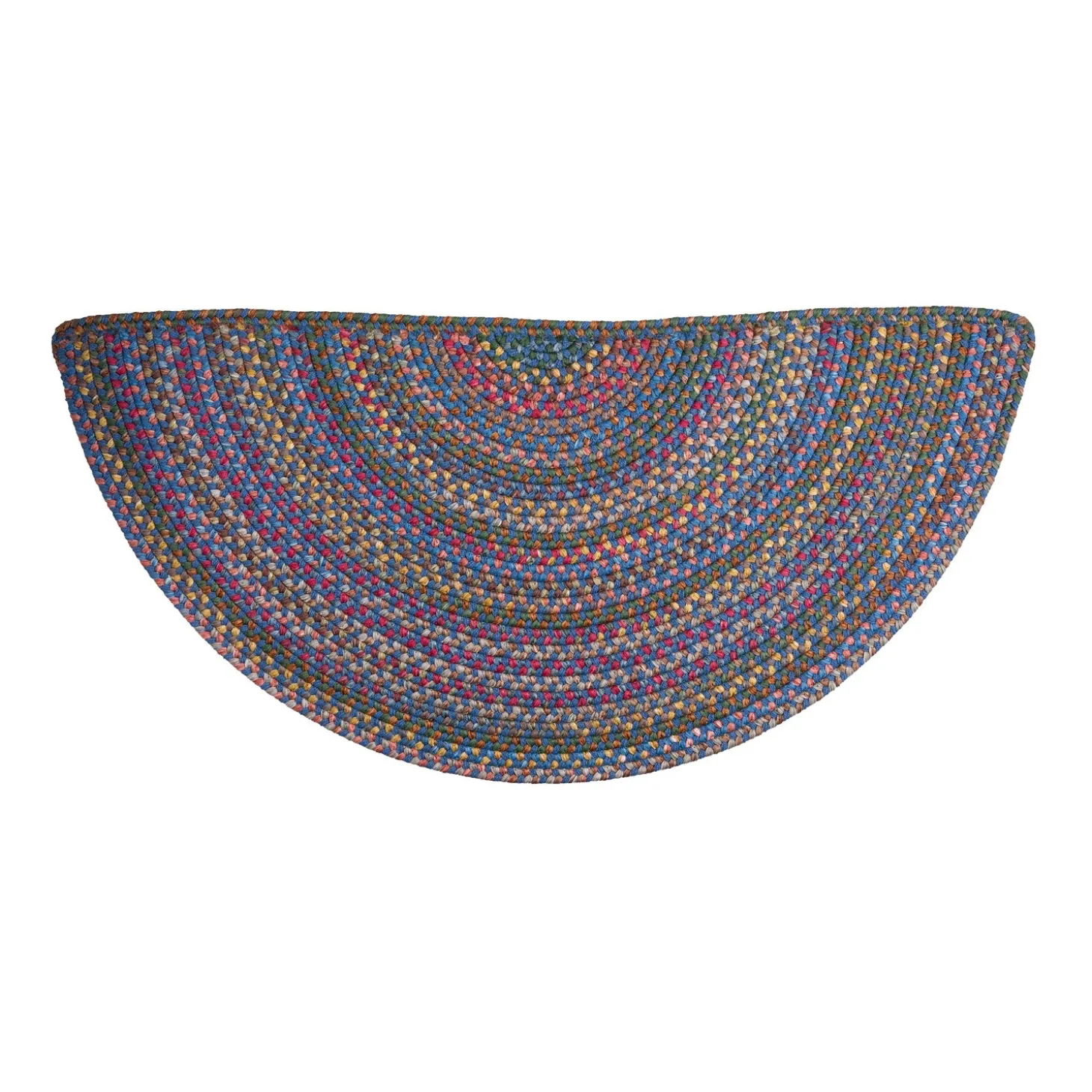 Braided Rugs>Plow & Hearth Afton Mountain Indoor/Outdoor Polypropylene Braided Half Round Rug, 27" x 48"