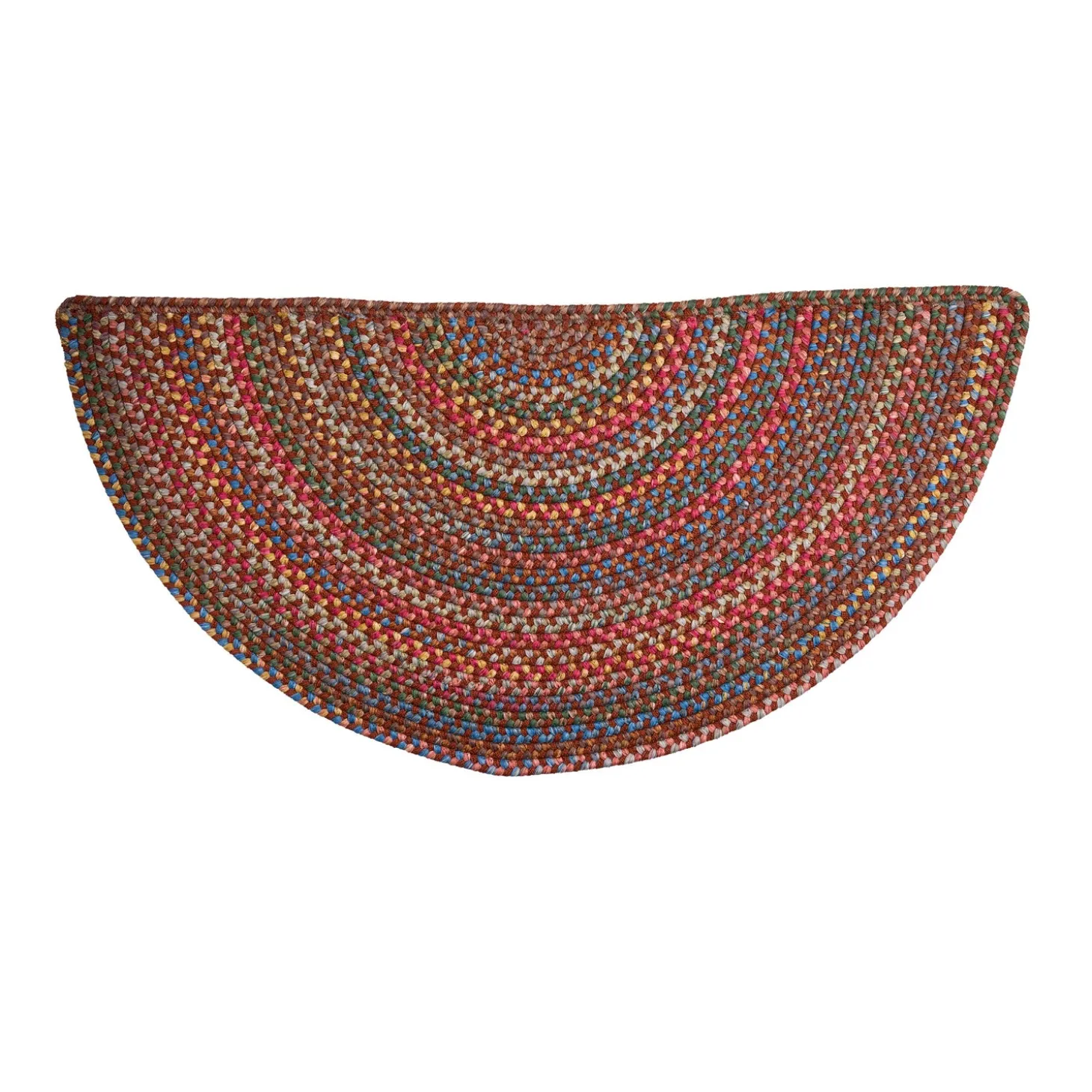 Braided Rugs>Plow & Hearth Afton Mountain Indoor/Outdoor Polypropylene Braided Half Round Rug, 27" x 48"