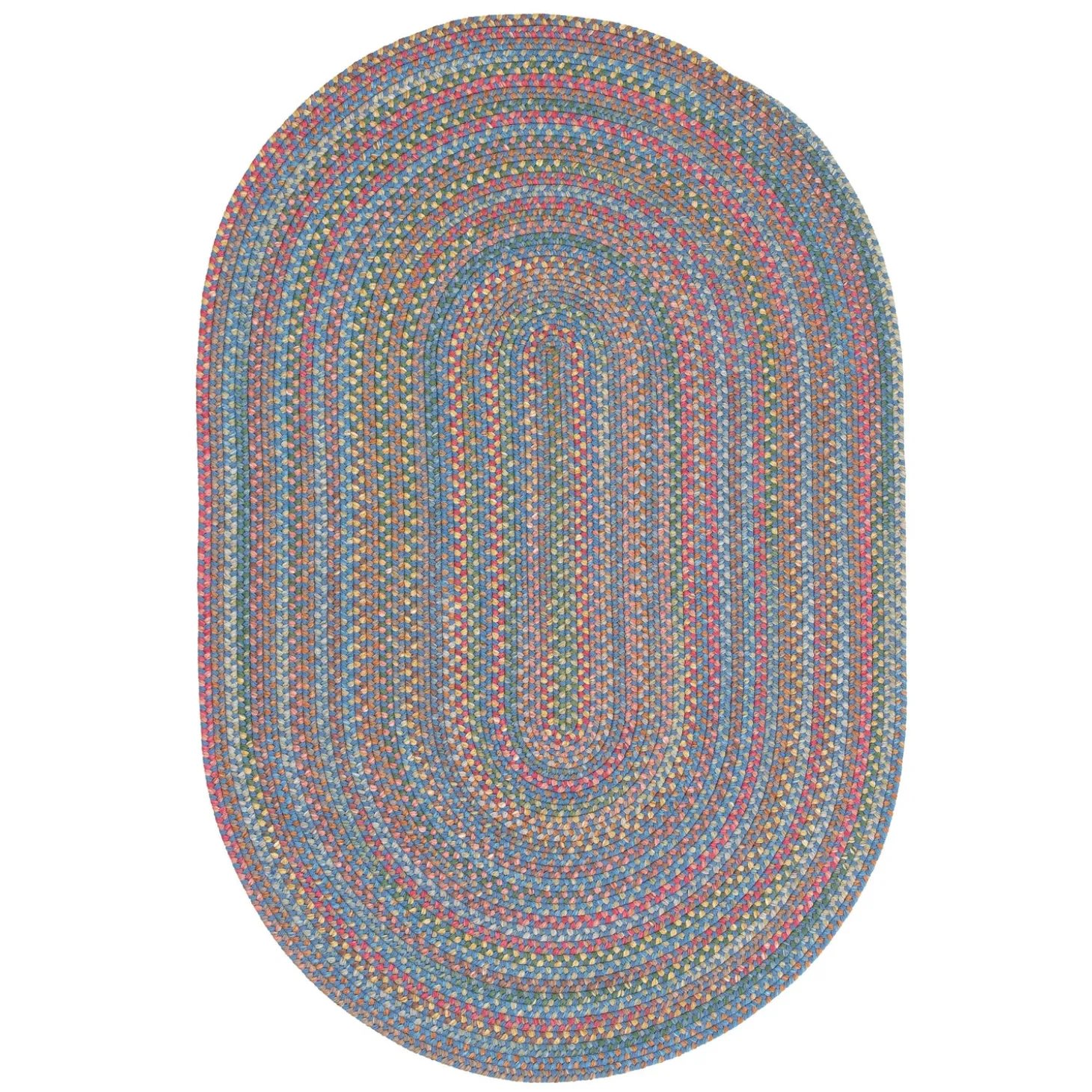 Area Rugs>Plow & Hearth Afton Mountain Indoor/Outdoor Polypropylene Braided Rug, 8' x 11'