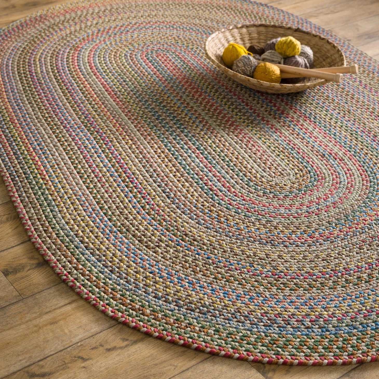 Area Rugs>Plow & Hearth Afton Mountain Indoor/Outdoor Polypropylene Braided Rug, 8' x 11'