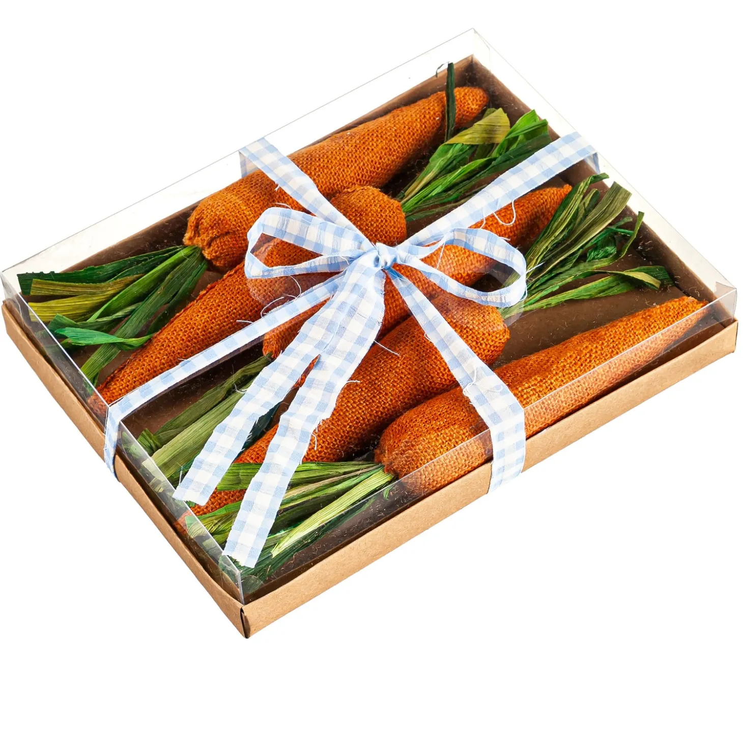 Faux Flowers & Plants>Plow & Hearth Artificial Carrot Table Décor in Gift Box, Set of 5