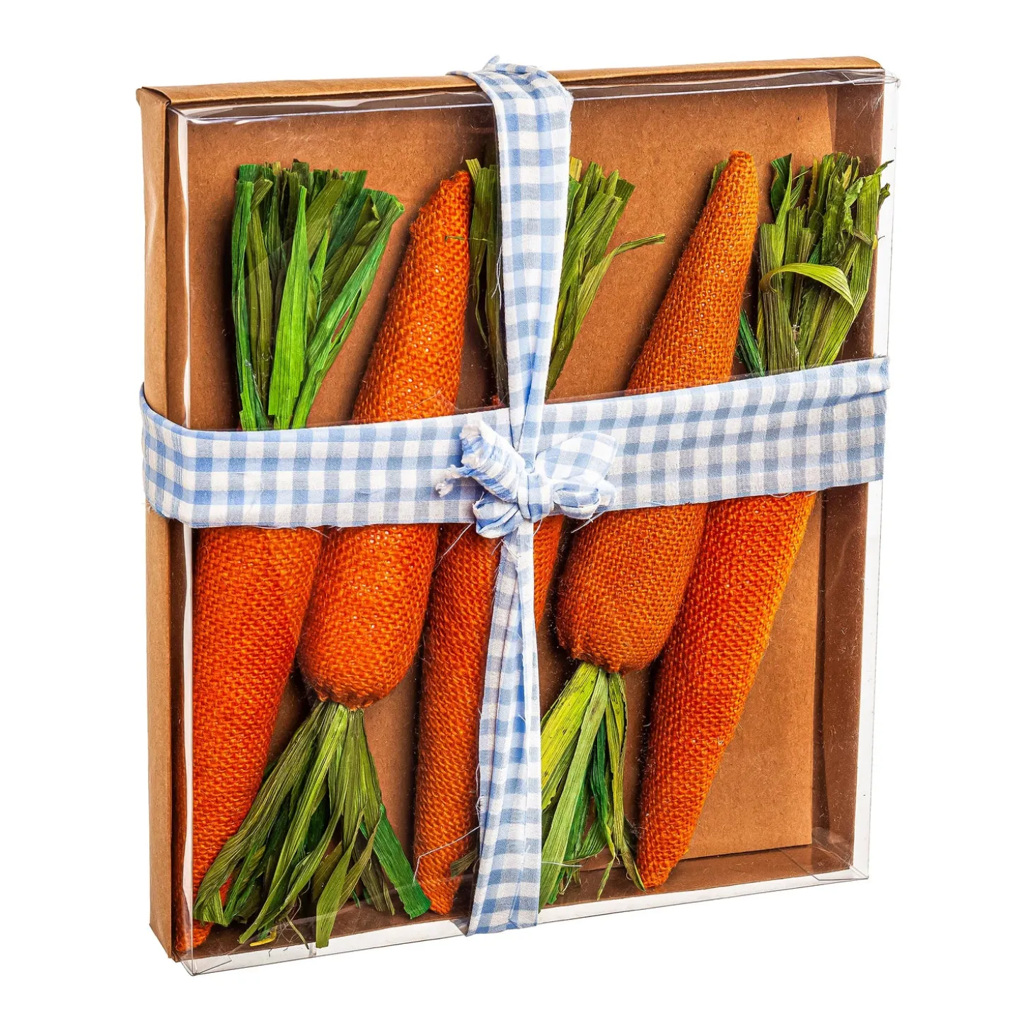 Faux Flowers & Plants>Plow & Hearth Artificial Carrot Table Décor in Gift Box, Set of 5