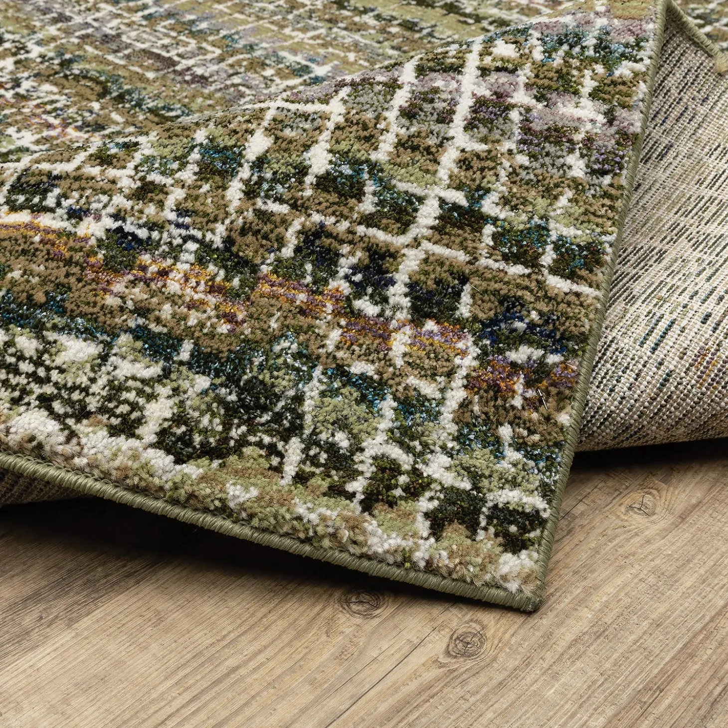 Area Rugs>Plow & Hearth Ashland Colorcast Synthetic Blend Indoor Rug, 3'3" x 5'2"