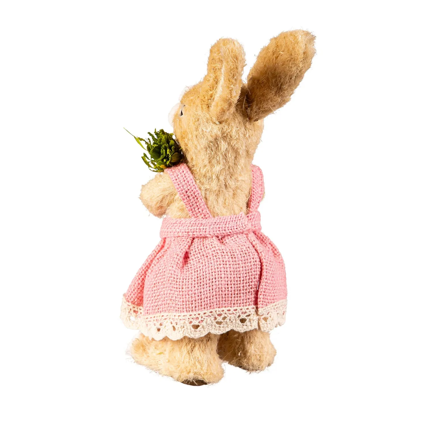 Decorative Accents>Plow & Hearth Bunny Couple with Carrot Table Decor Set, 8.5"