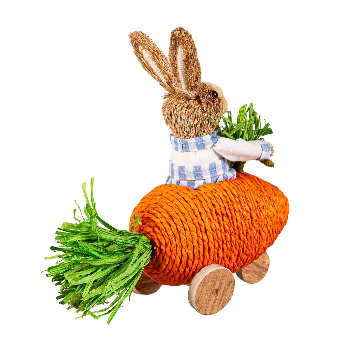 Decorative Accents>Plow & Hearth Bunny in Carrot Car Table Decor Set