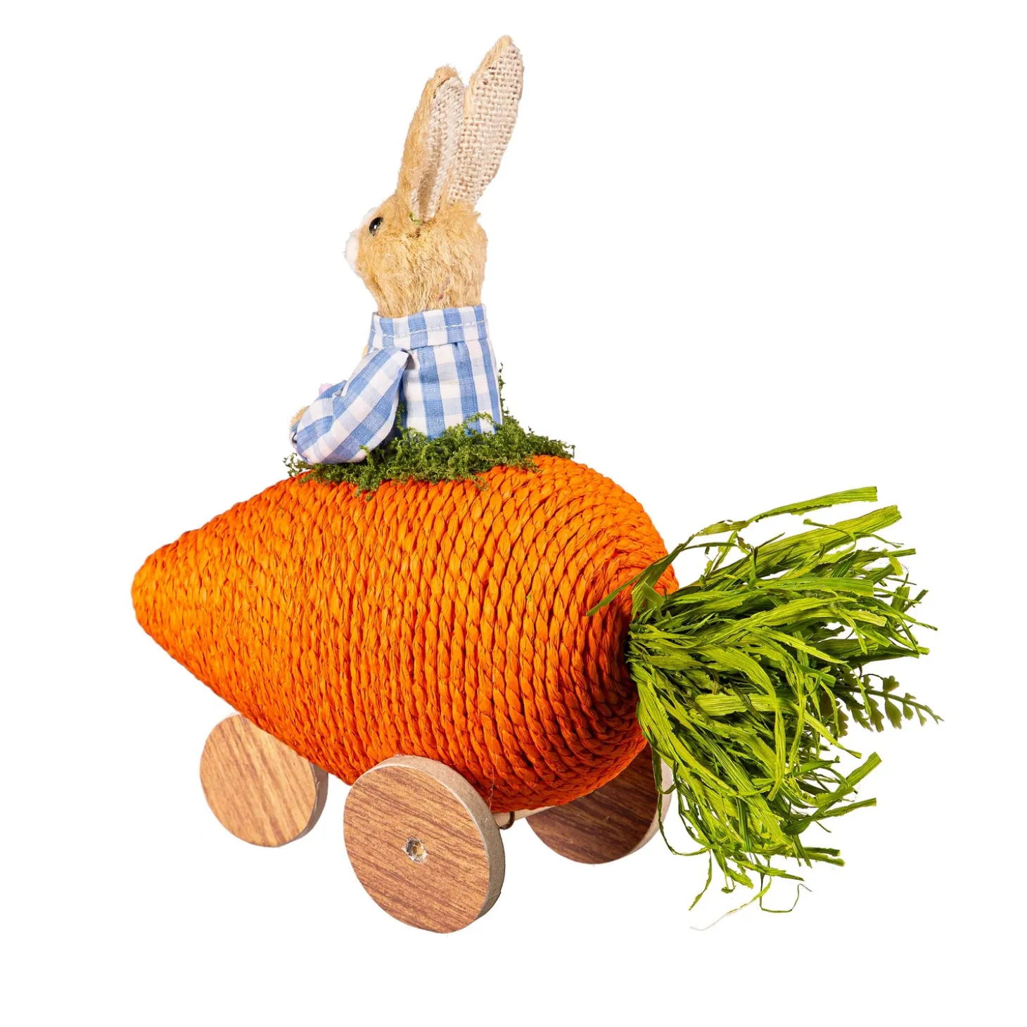 Decorative Accents>Plow & Hearth Bunny in Carrot Car Table Decor Set