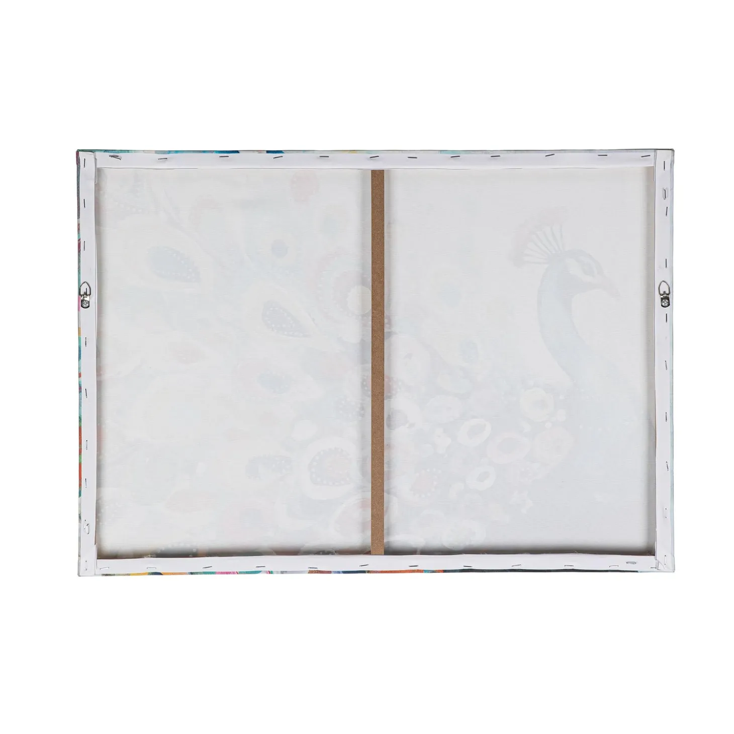 Wall Art>Plow & Hearth Canvas Wall Décor, Peacock, 28" L x 20" H