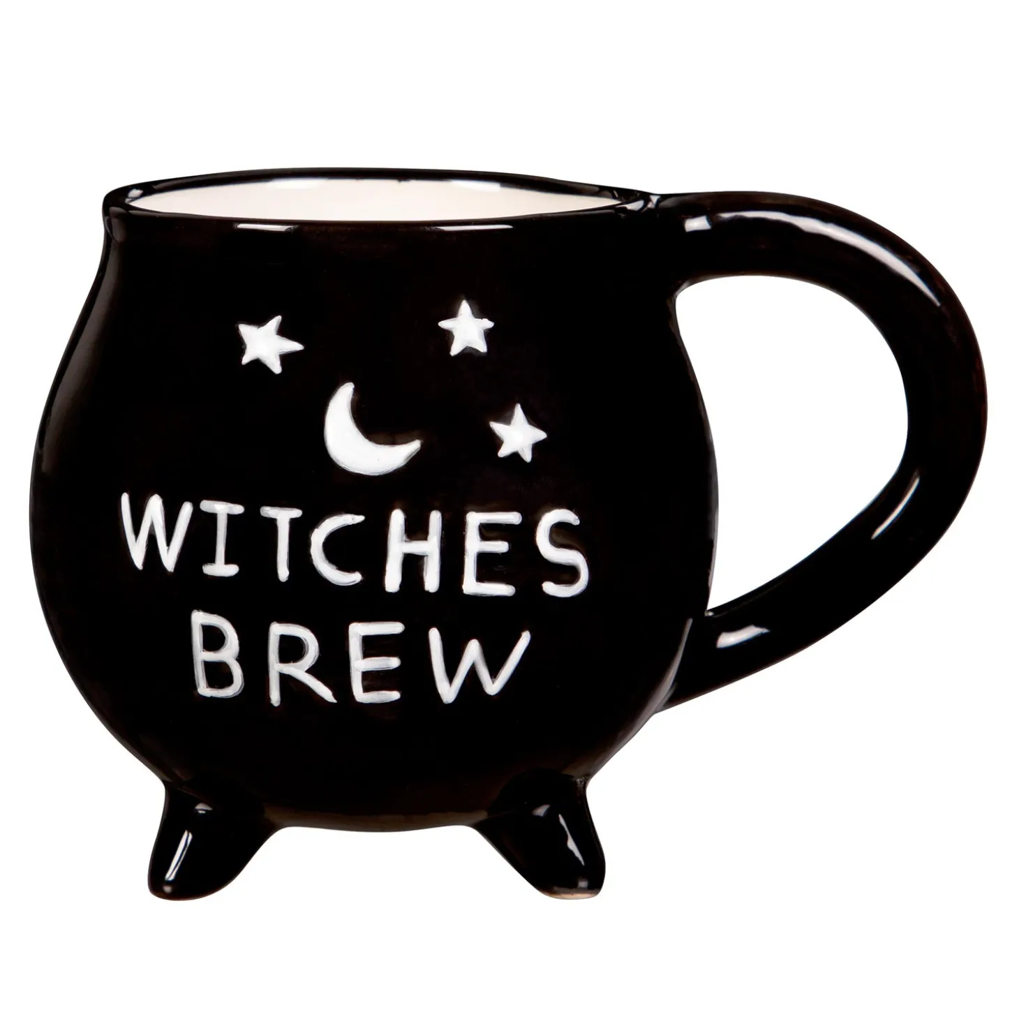 Coffee & Tea Cups>Plow & Hearth Ceramic Cup with Water Globe Topper w/ Gift Box, Witches Brew Multi