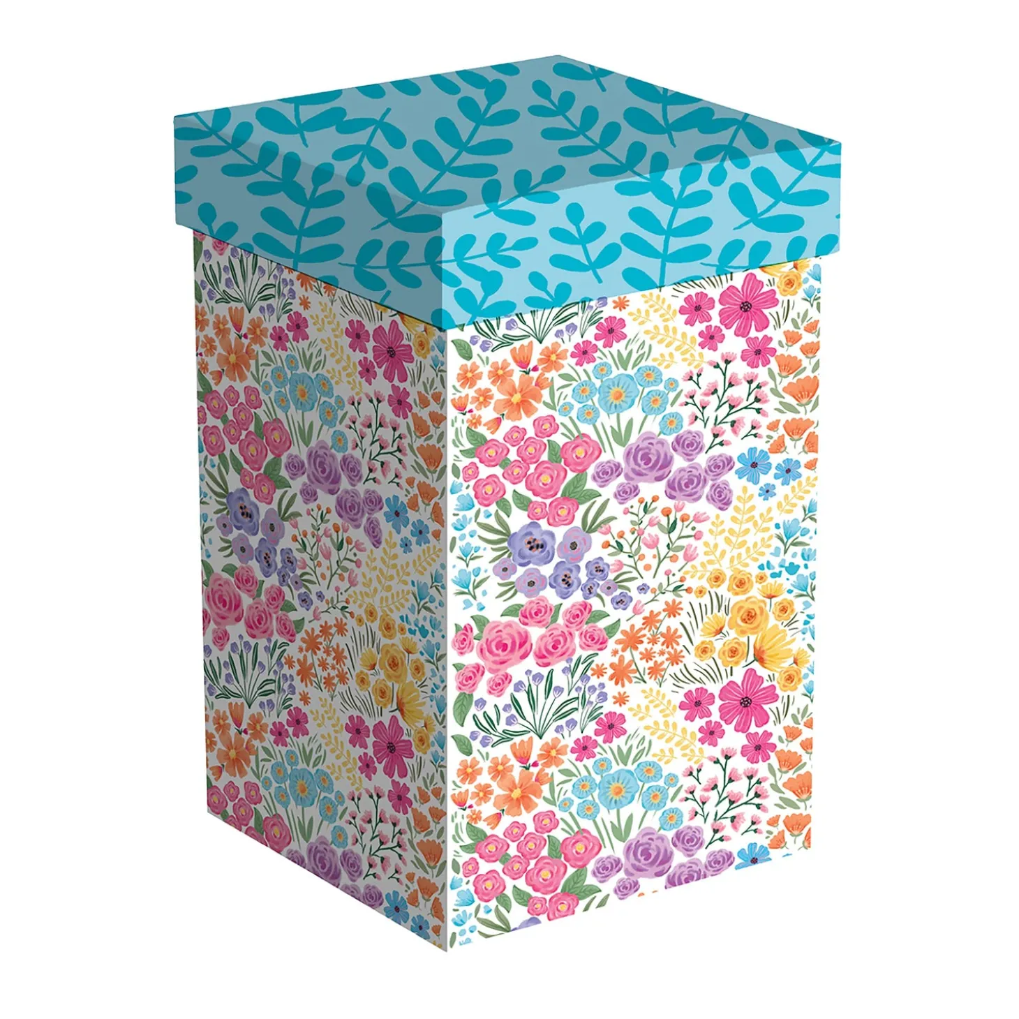 Travel Cups>Plow & Hearth Ceramic Perfect Travel Cup, 17 oz., w/ box, Multicolor Wildflowers