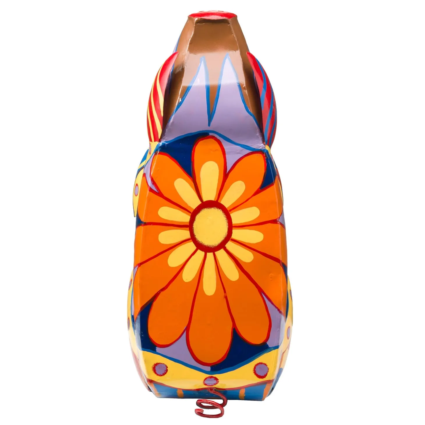 Accent Tables | Outdoor Side Tables>Plow & Hearth Colorful Folk Art Pig Side Table
