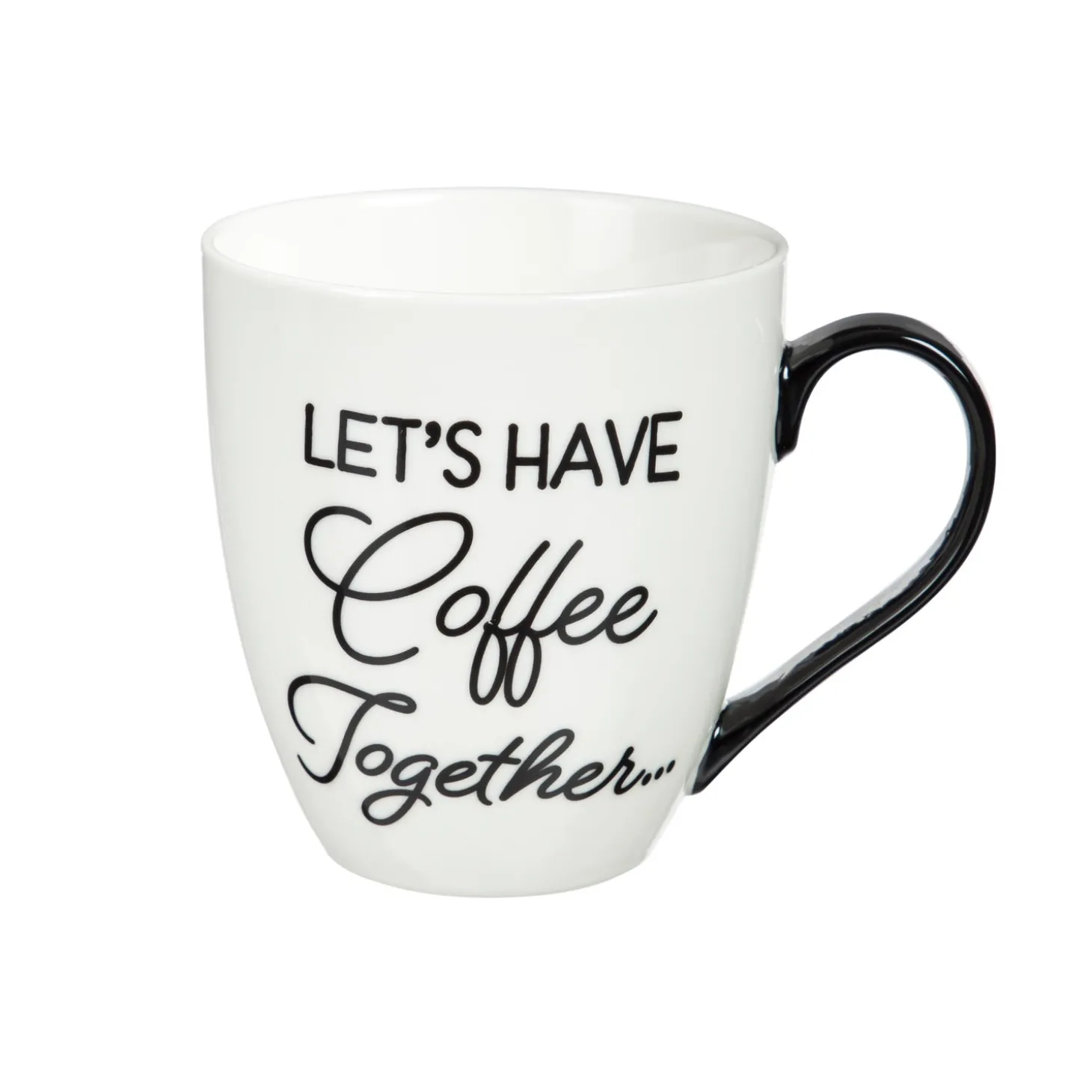 Coffee & Tea Cups>Plow & Hearth Cup O' Java Gift Set, 17 OZ, Let's have Coffee Together for the rest of our lives