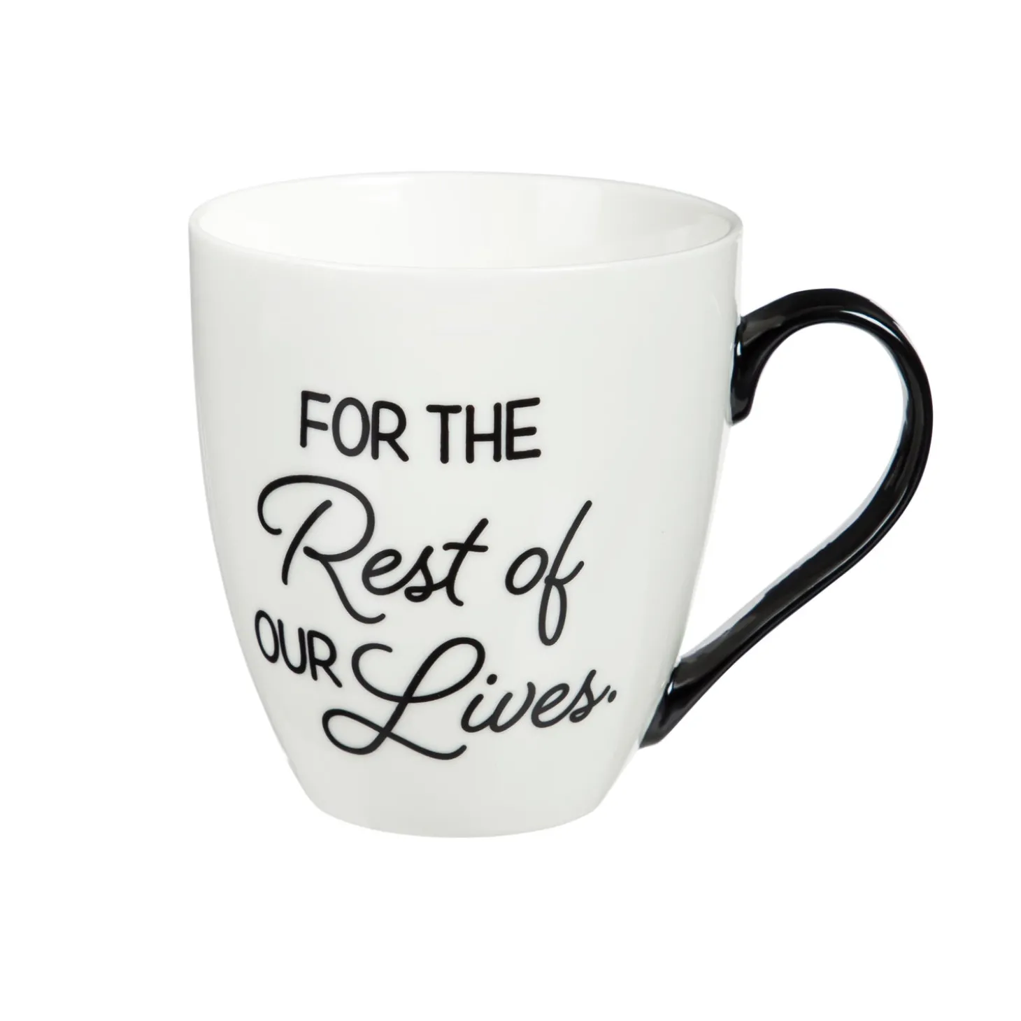 Coffee & Tea Cups>Plow & Hearth Cup O' Java Gift Set, 17 OZ, Let's have Coffee Together for the rest of our lives