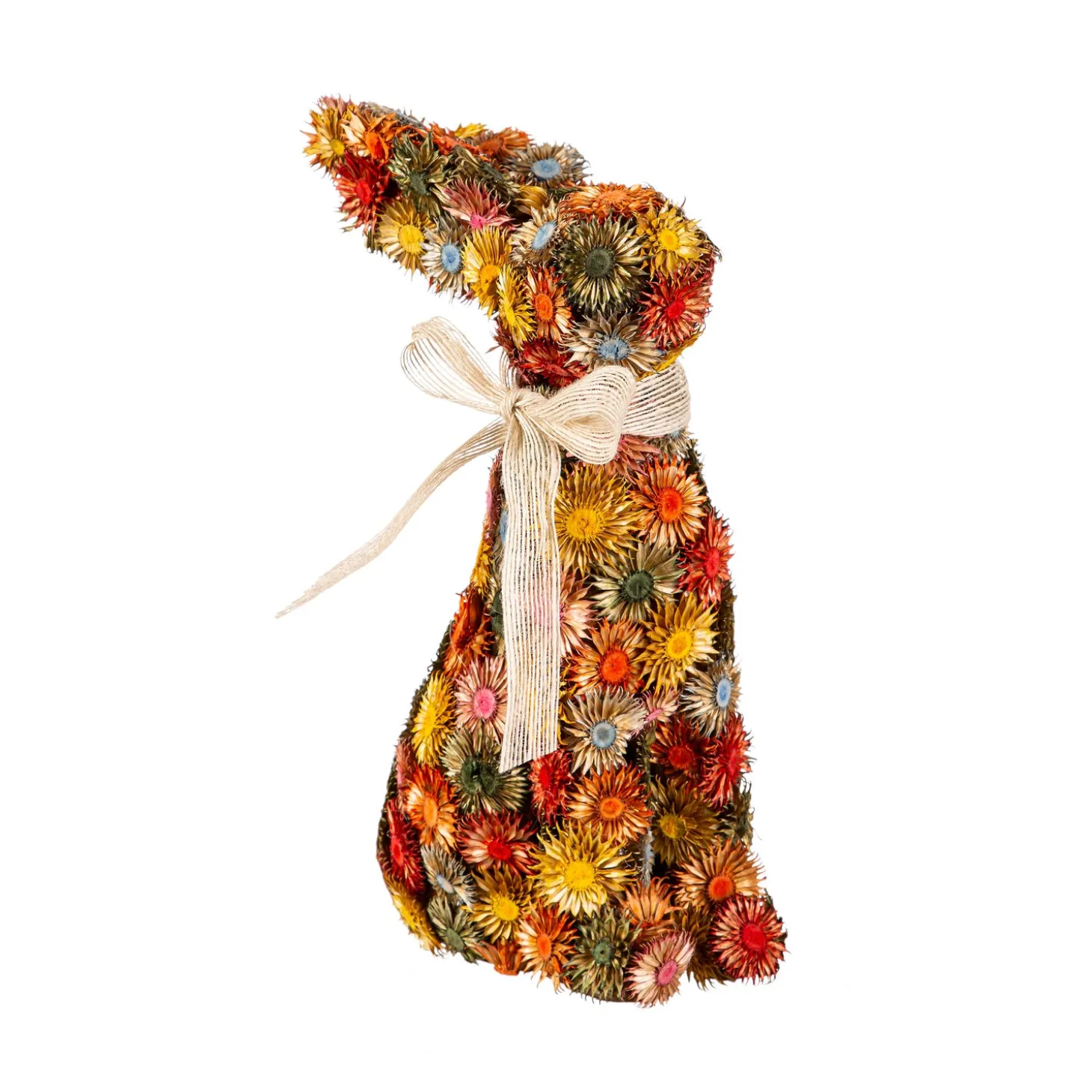 Decorative Accents>Plow & Hearth Easter Bunny Dried Floral Decor, 12"H