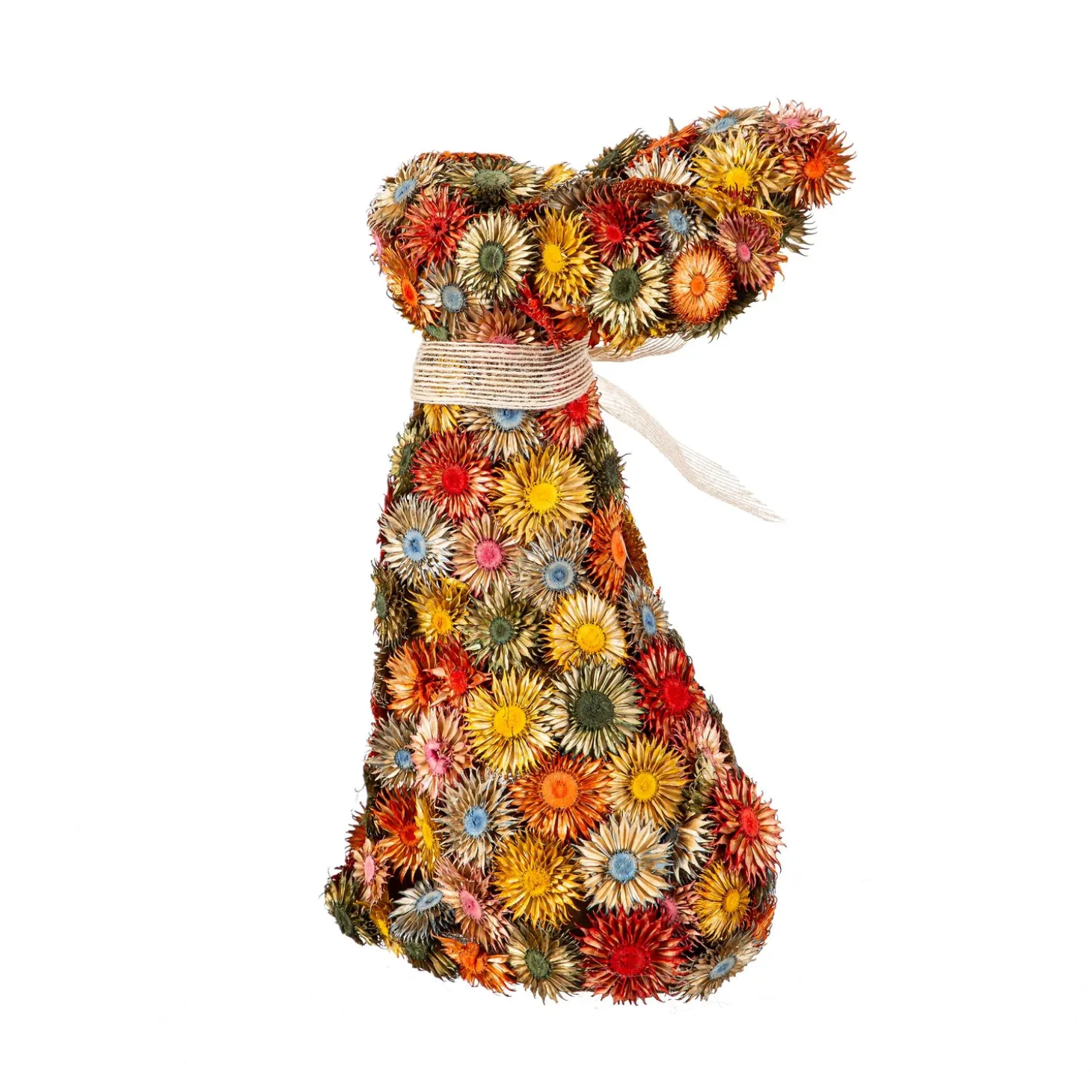 Decorative Accents>Plow & Hearth Easter Bunny Dried Floral Decor, 12"H