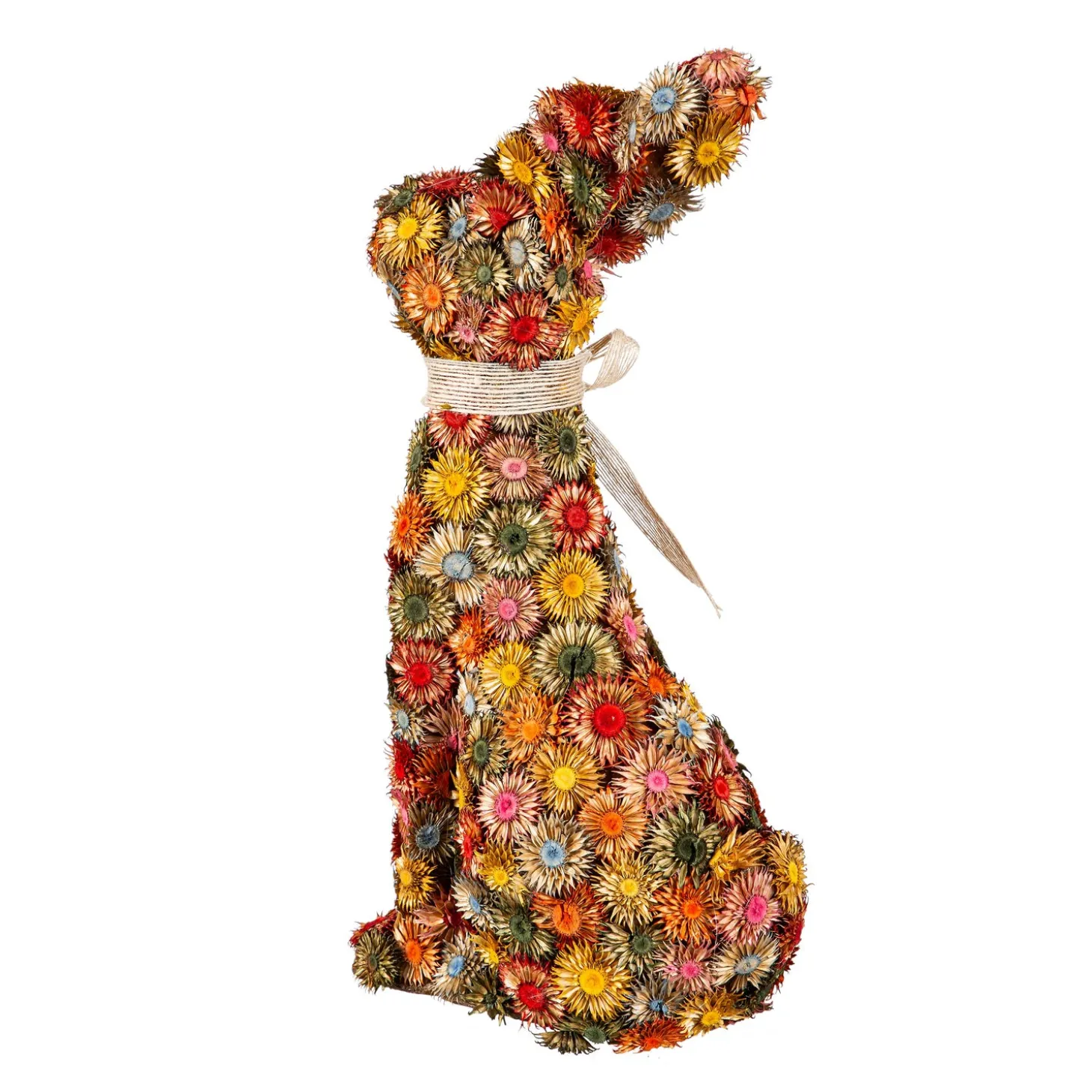 Decorative Accents>Plow & Hearth Easter Bunny Dried Floral Decor, 16"H