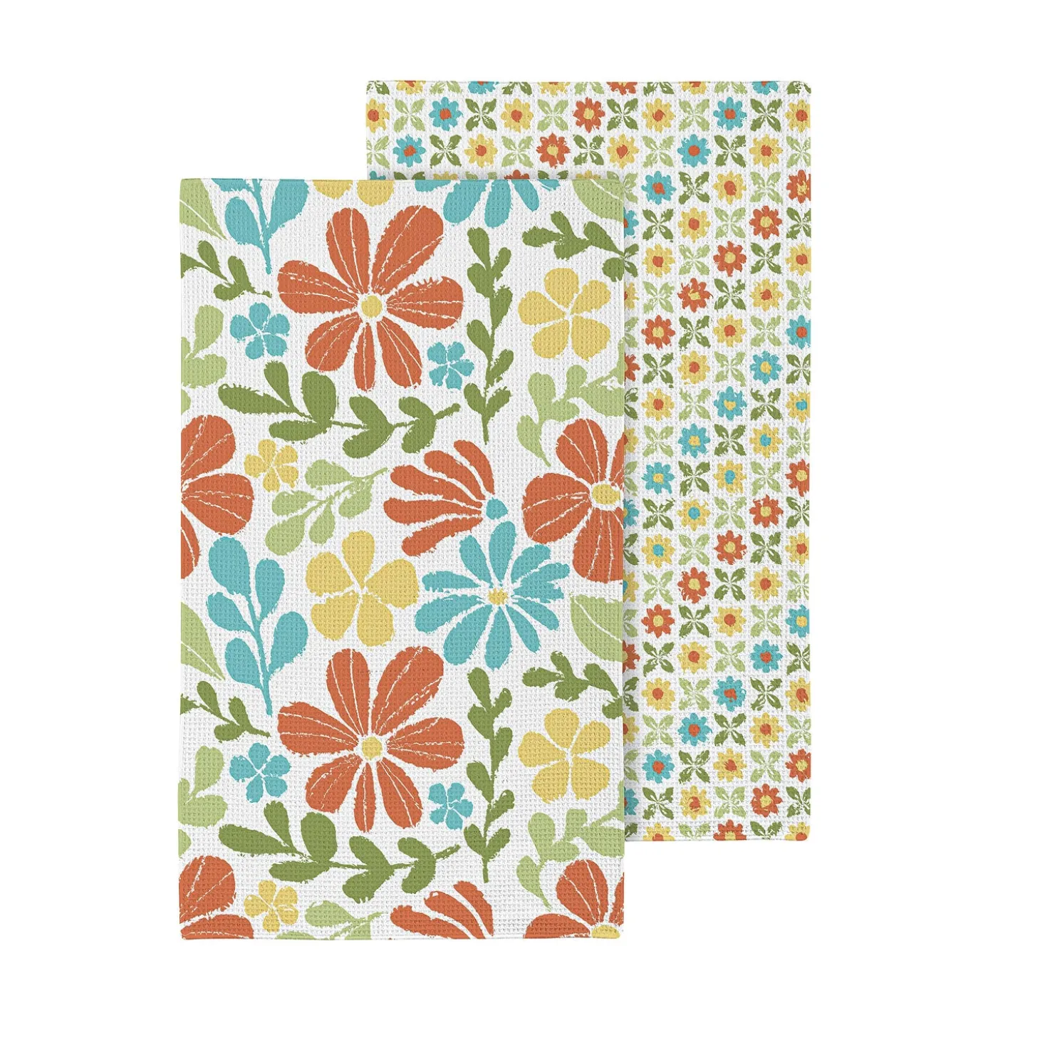 Kitchen Linens>Plow & Hearth Floral Mod Quick Dry Kitchen Towel, 18" x 30"