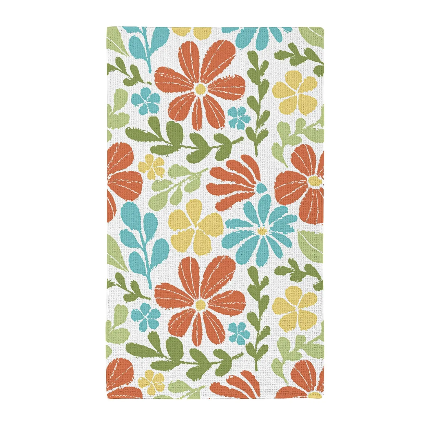Kitchen Linens>Plow & Hearth Floral Mod Quick Dry Kitchen Towel, 18" x 30"