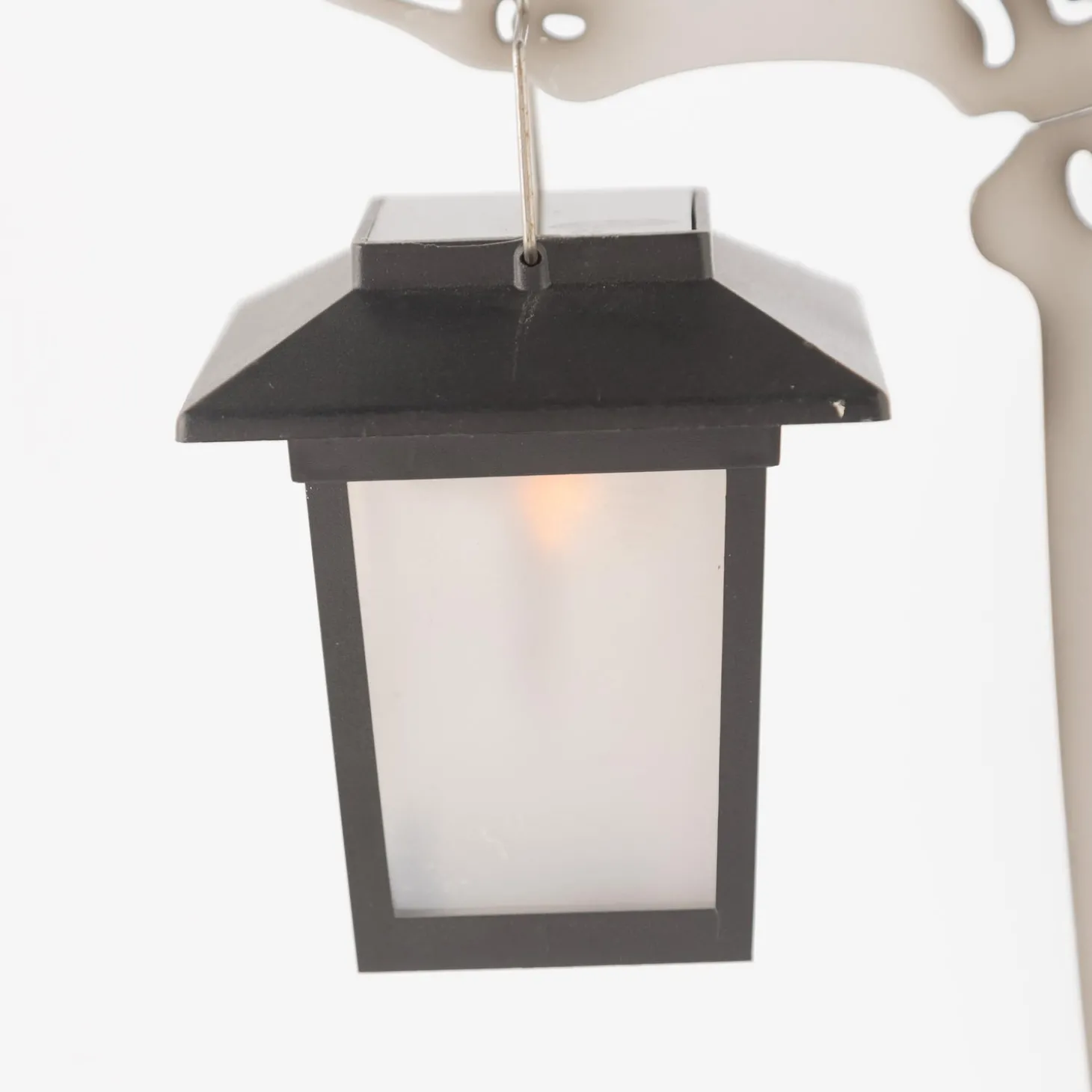 Solar Accents | Garden Stakes>Plow & Hearth Halloween Skeleton Arm Metal Stakes with Solar Lanterns, Set of 2