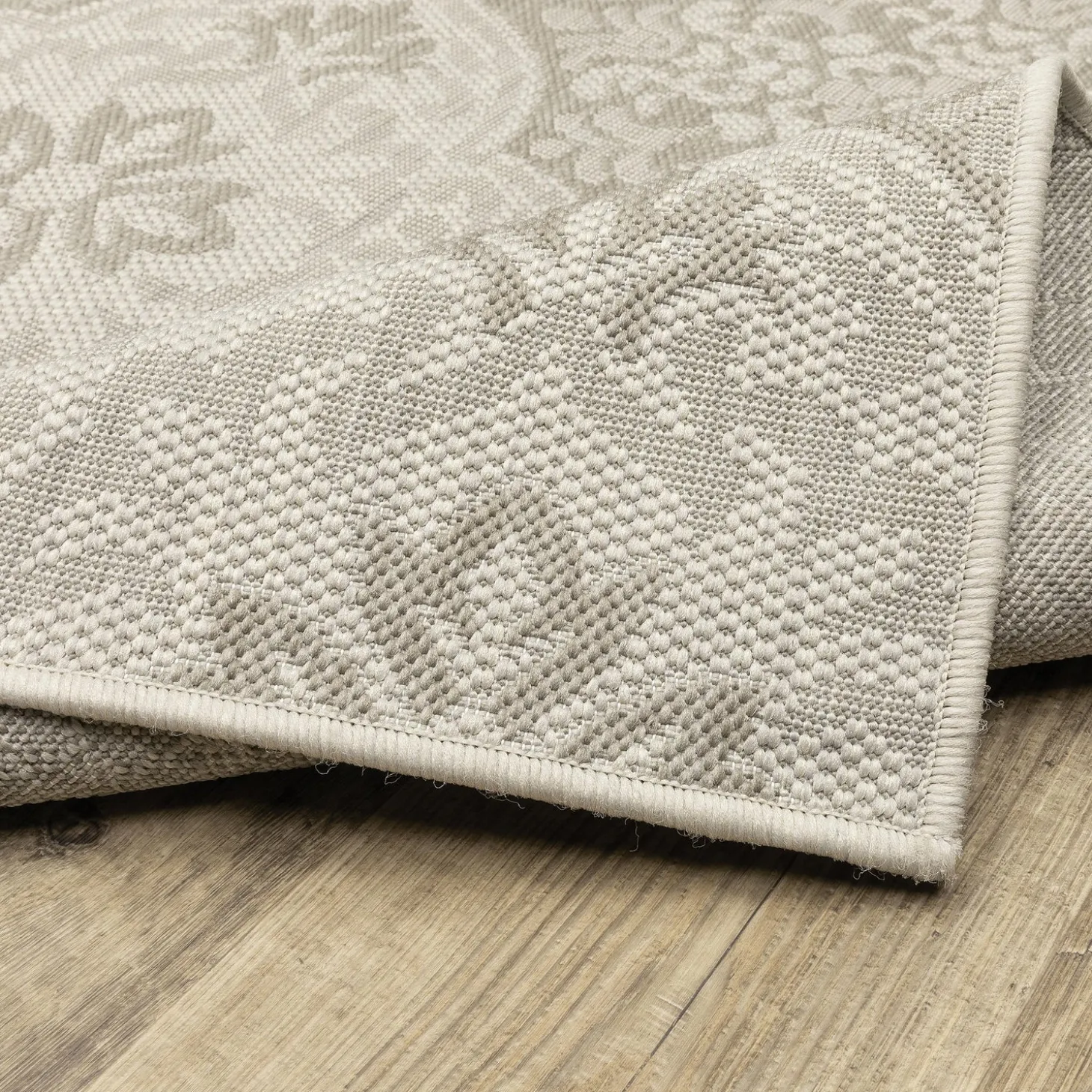 Area Rugs>Plow & Hearth Hamilton Vintage Indoor/Outdoor Rug, 7'10" x 10" Ivory