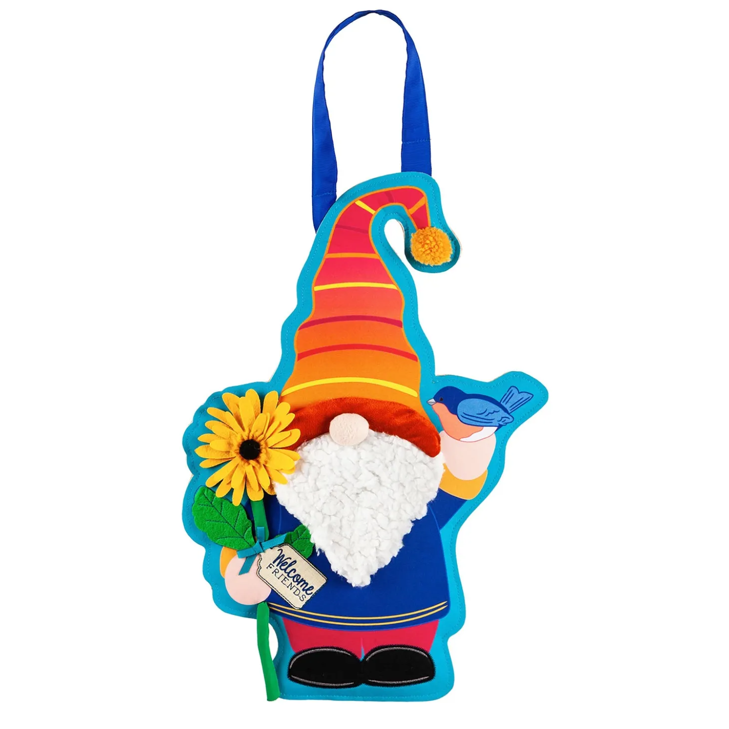 Fabric Door Hangers>Plow & Hearth Hanging Burlap Garden Gnome Door Décor