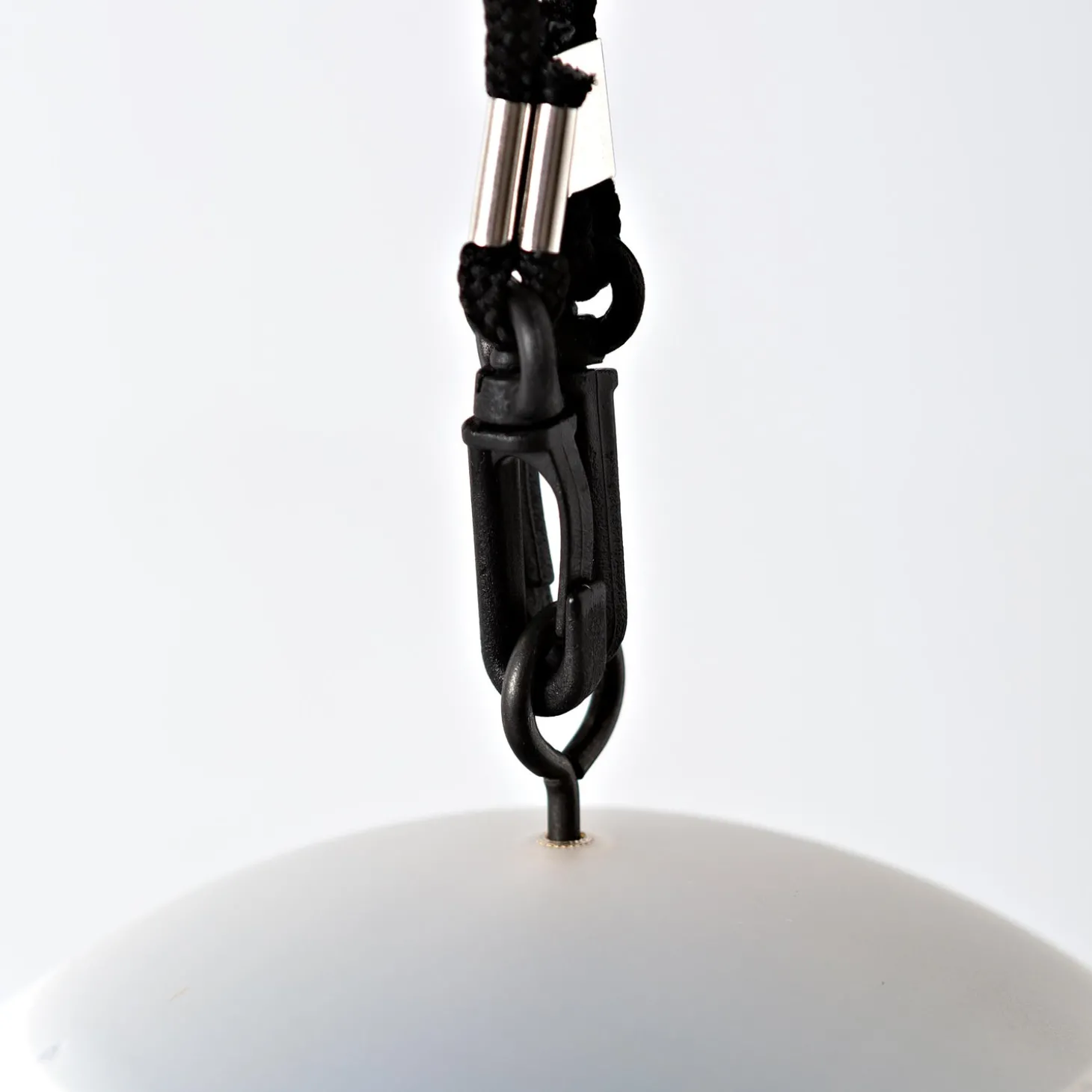 Lighted Garden Decorations | Lighted Accents>Plow & Hearth Hanging Solar Color Changing Sphere Light Black