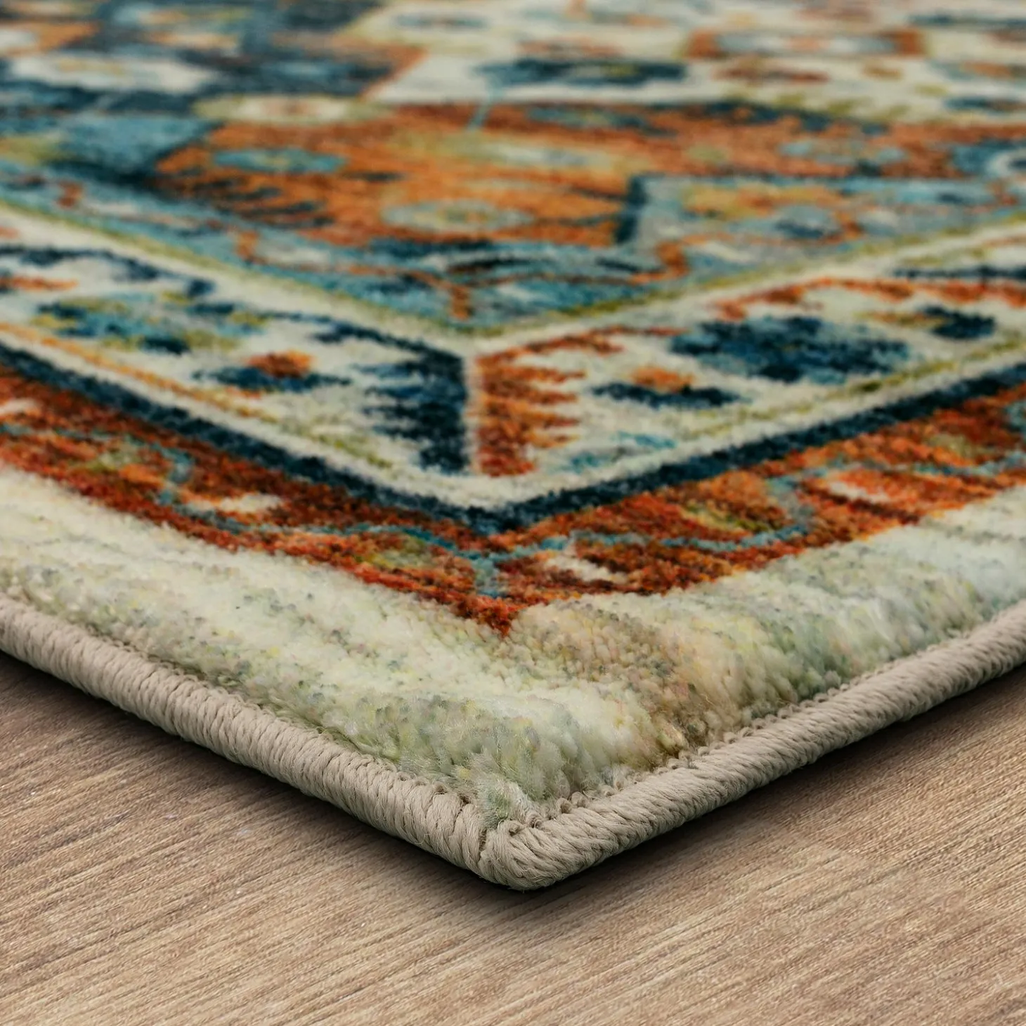 Area Rugs>Plow & Hearth Hazel Mountain SmartStrand Rug, 2'6" x 10' Runner Multi-Color