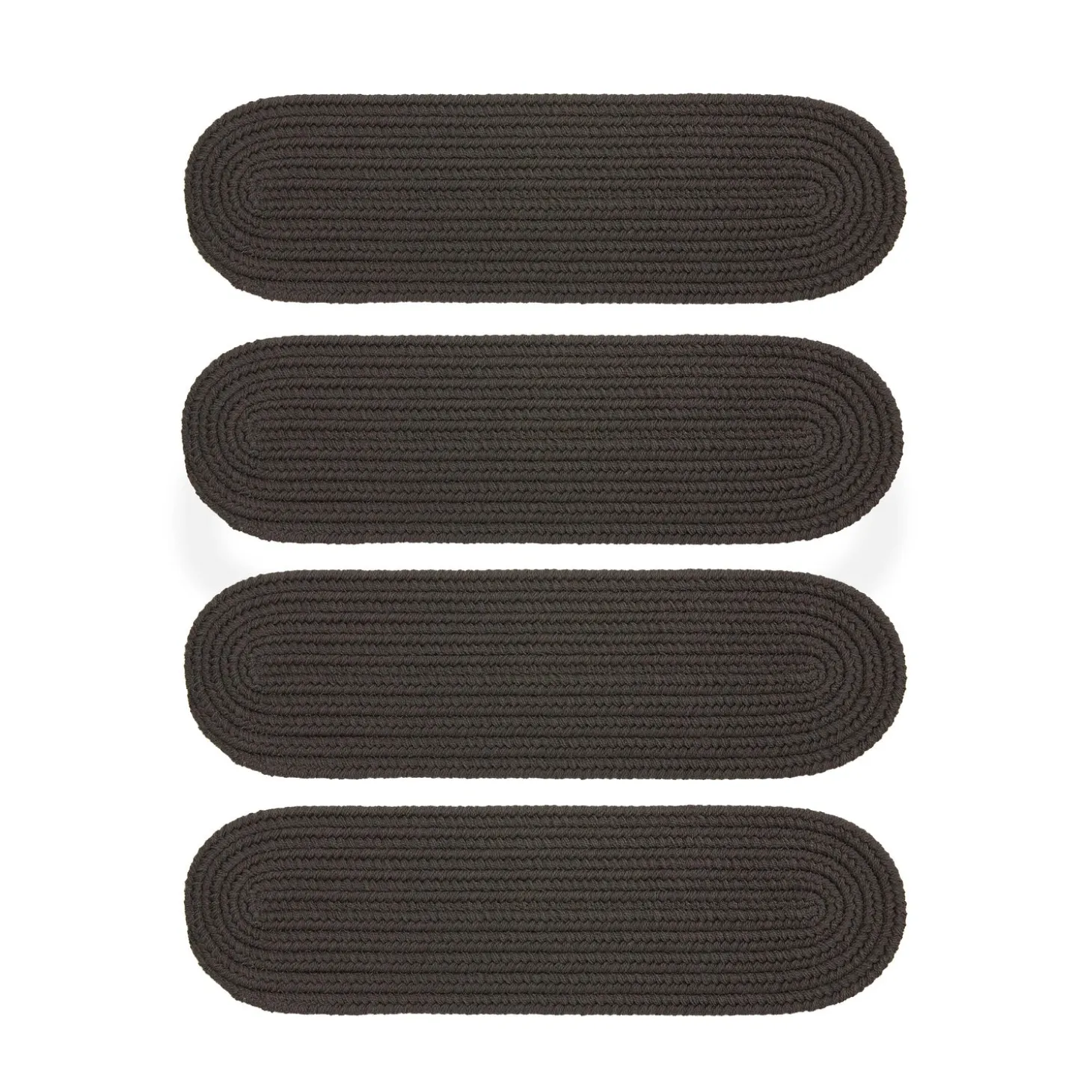 Stair Treads | Braided Rugs>Plow & Hearth Indoor/Outdoor Braided Polypro Roanoke Stair Treads, Set of 4