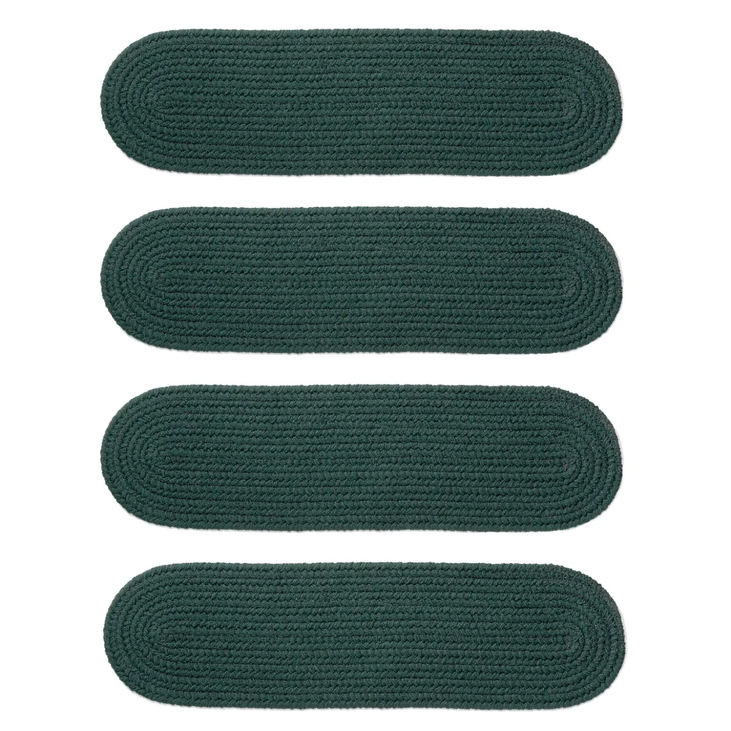 Stair Treads | Braided Rugs>Plow & Hearth Indoor/Outdoor Braided Polypro Roanoke Stair Treads, Set of 4