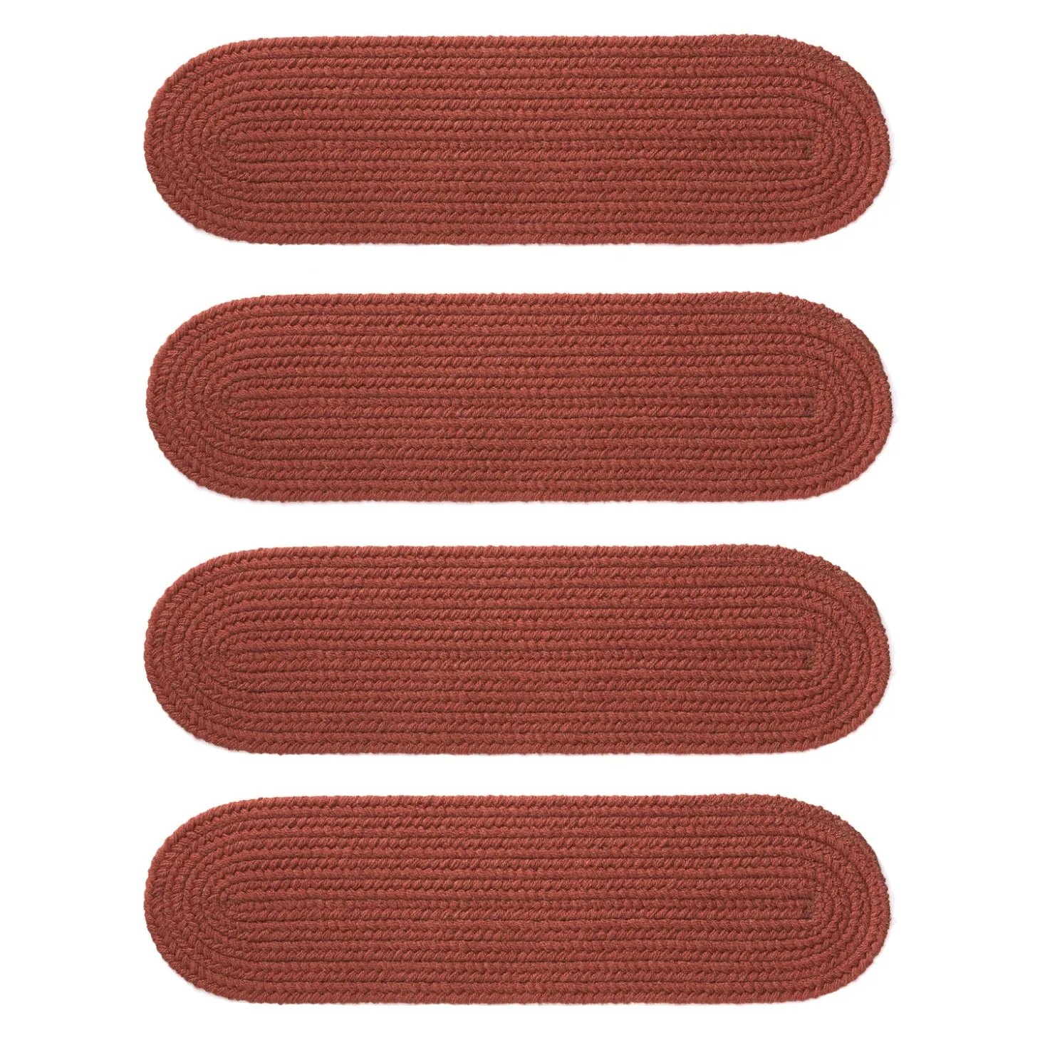 Stair Treads | Braided Rugs>Plow & Hearth Indoor/Outdoor Braided Polypro Roanoke Stair Treads, Set of 4