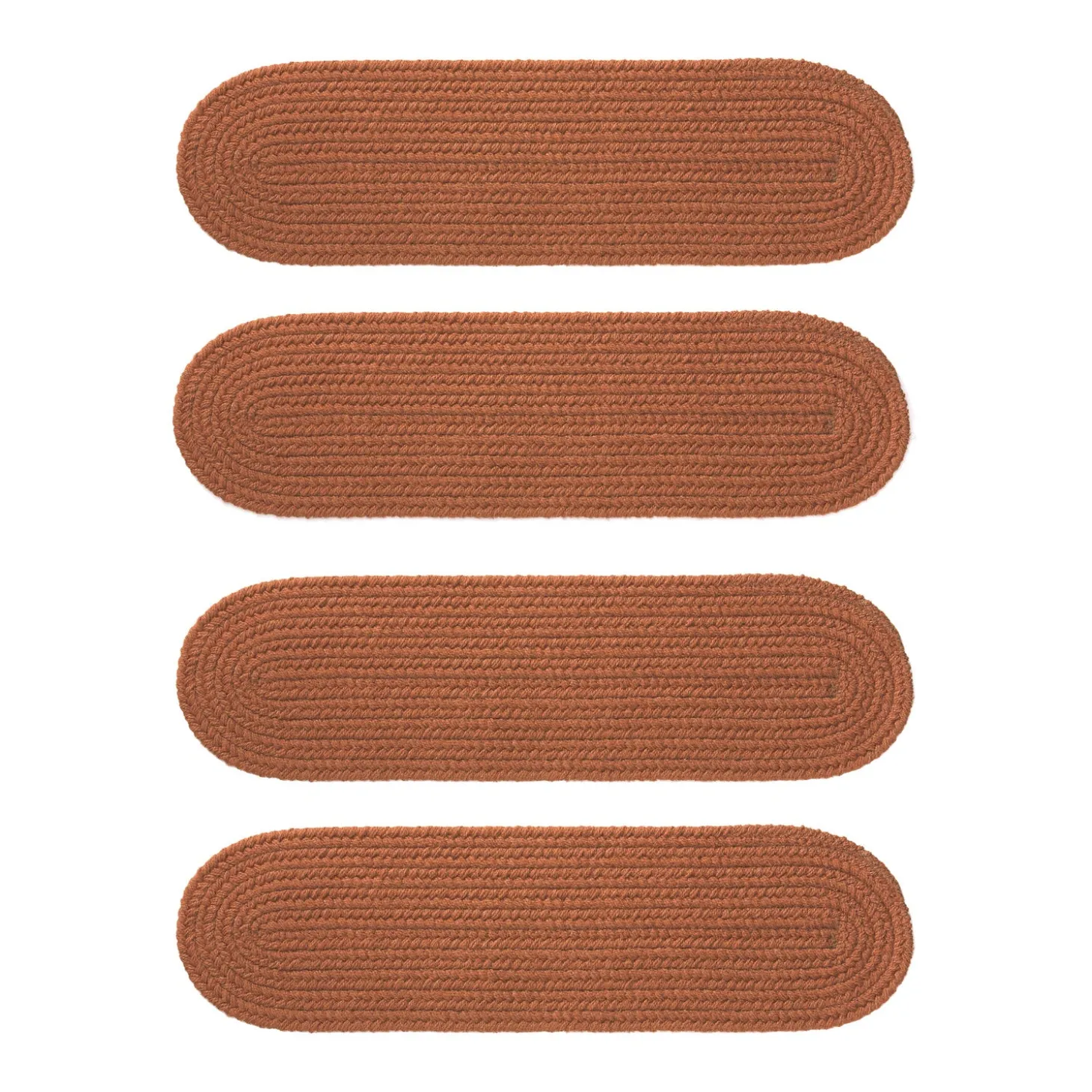 Stair Treads | Braided Rugs>Plow & Hearth Indoor/Outdoor Braided Polypro Roanoke Stair Treads, Set of 4