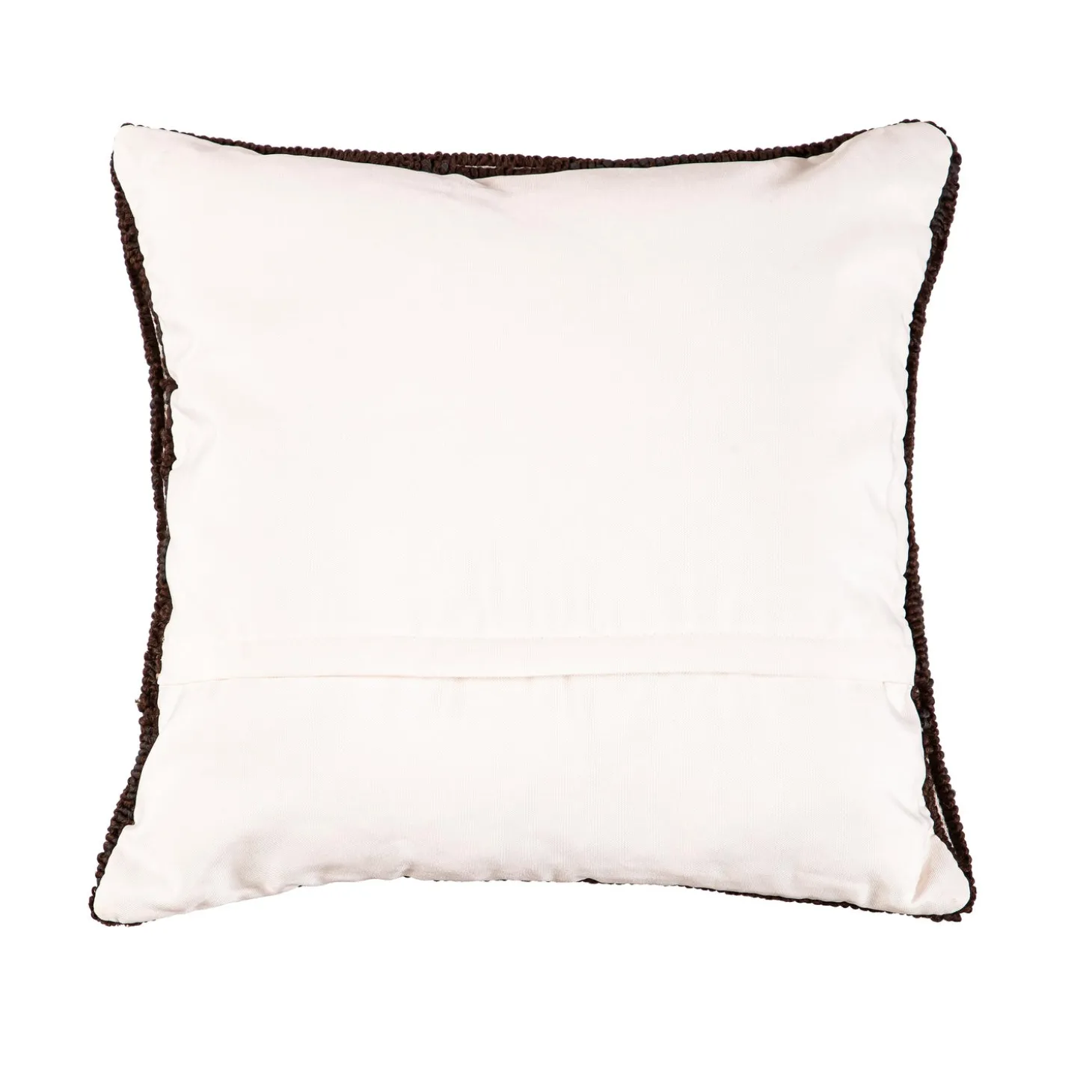 Outdoor Throw Pillows | Decorative Pillows>Plow & Hearth Indoor/Outdoor Cat Hooked Polypropylene Throw Pillow, 18" x 18"