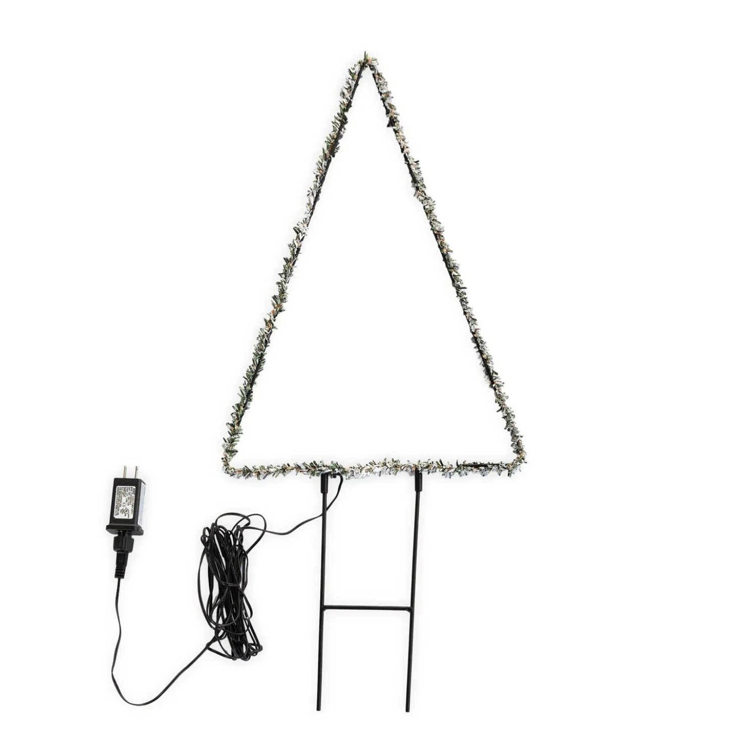Garden Stakes | Lighted Garden Decorations>Plow & Hearth Indoor/Outdoor Electric Lighted 18"H Frosted Greens Holiday Tree