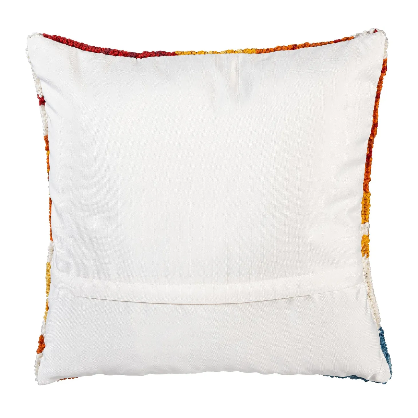 Outdoor Throw Pillows | Decorative Pillows>Plow & Hearth Indoor/Outdoor Fall Leaves Hooked Polypropylene Throw Pillow 18"x18"