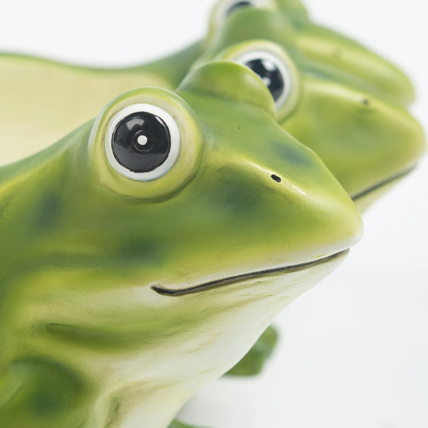 Planters & Plant Stands>Plow & Hearth Indoor/Outdoor Frogs Triplets Planter for Flowers or Herbs