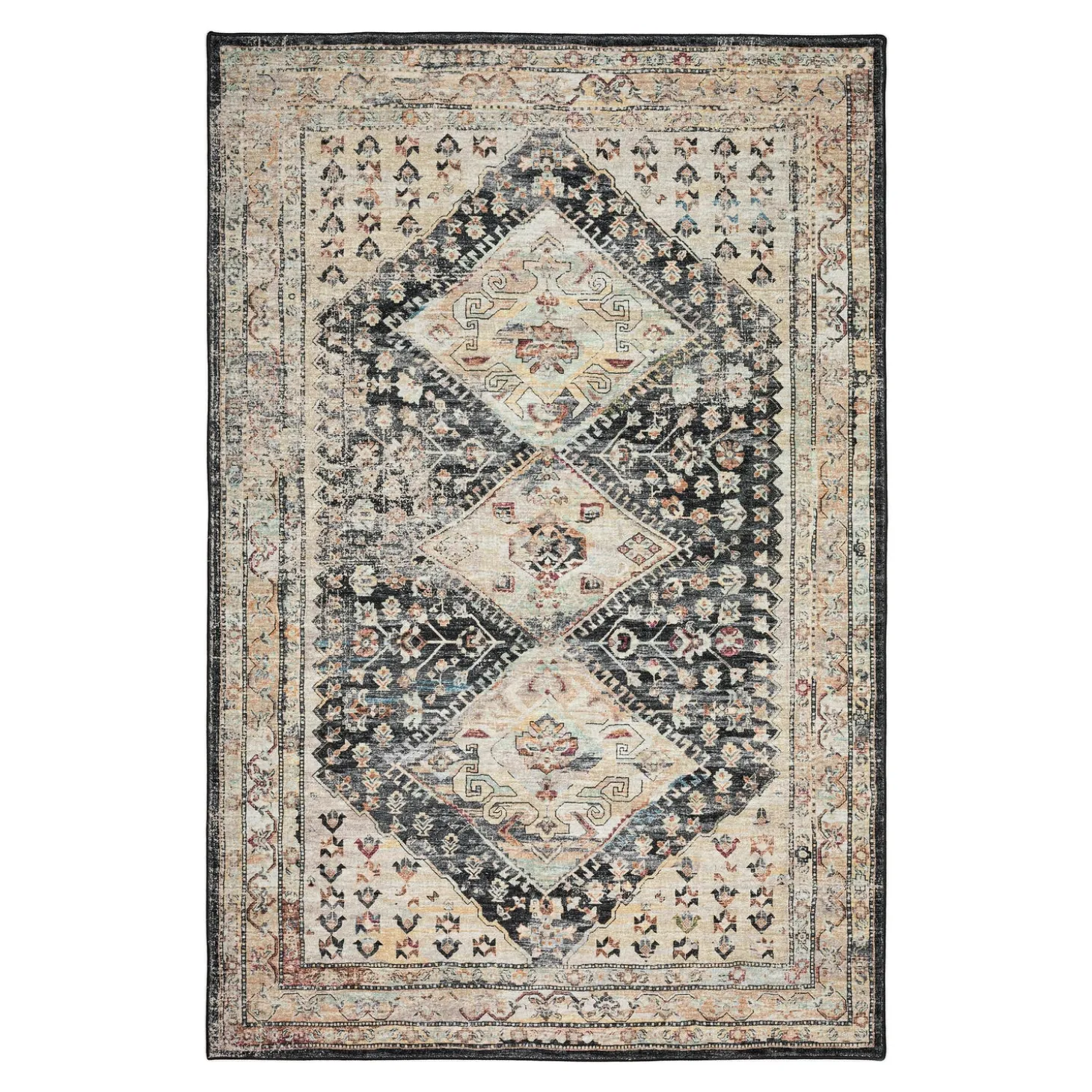 Area Rugs>Plow & Hearth Indoor/Outdoor Graves Mill Harlequin Rug, 2'6" x 8' Runner