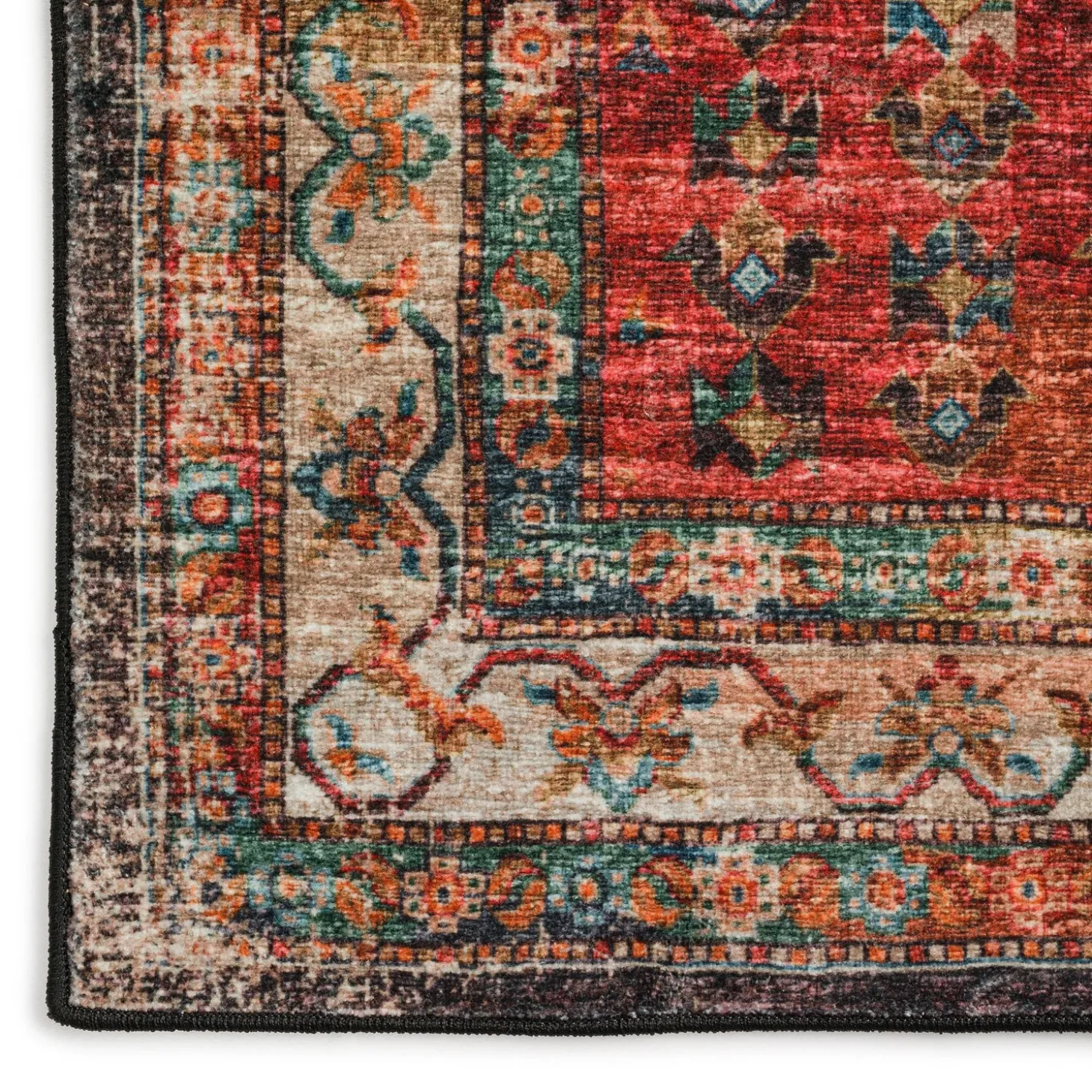 Area Rugs>Plow & Hearth Indoor/Outdoor Graves Mill Harlequin Rug, 2'6" x 8' Runner
