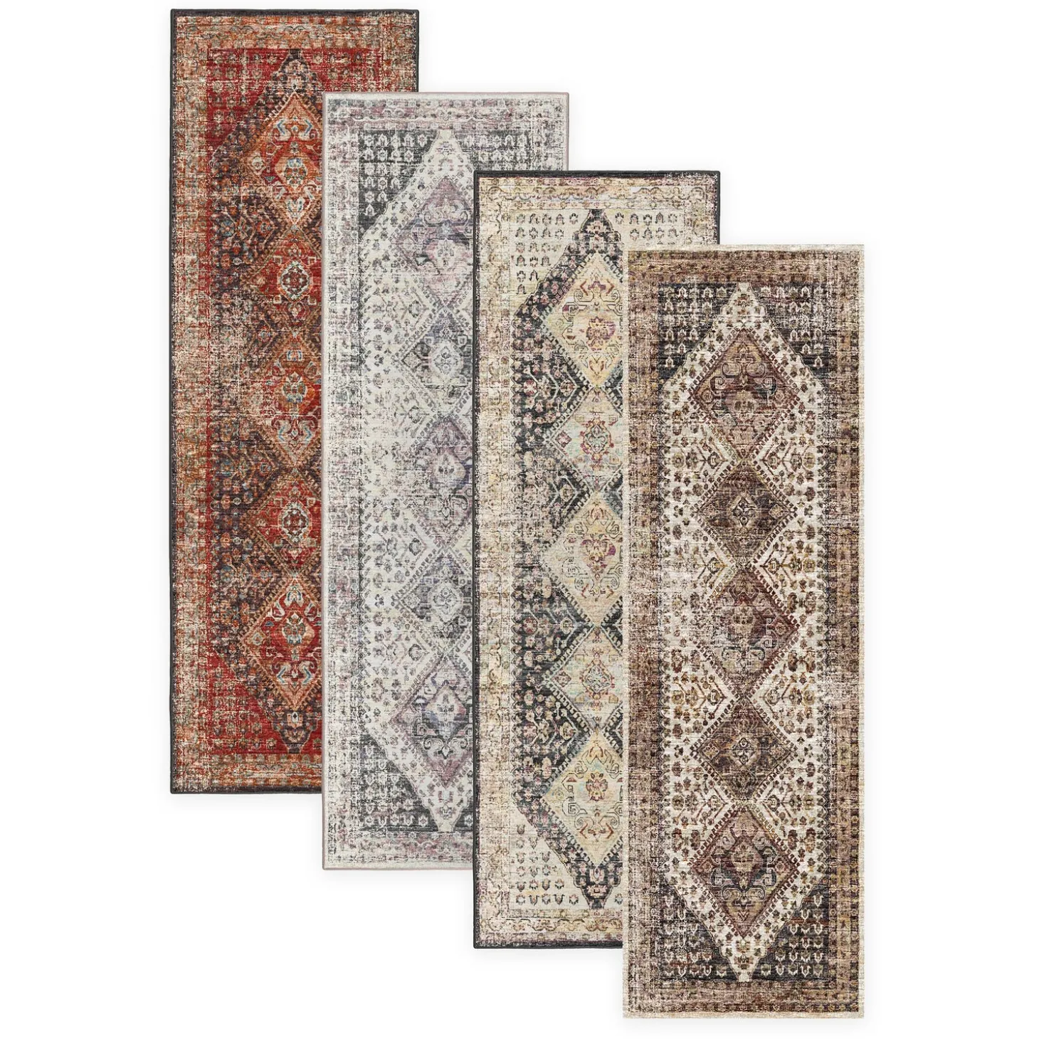 Area Rugs>Plow & Hearth Indoor/Outdoor Graves Mill Harlequin Rug, 2'6" x 10' Runner