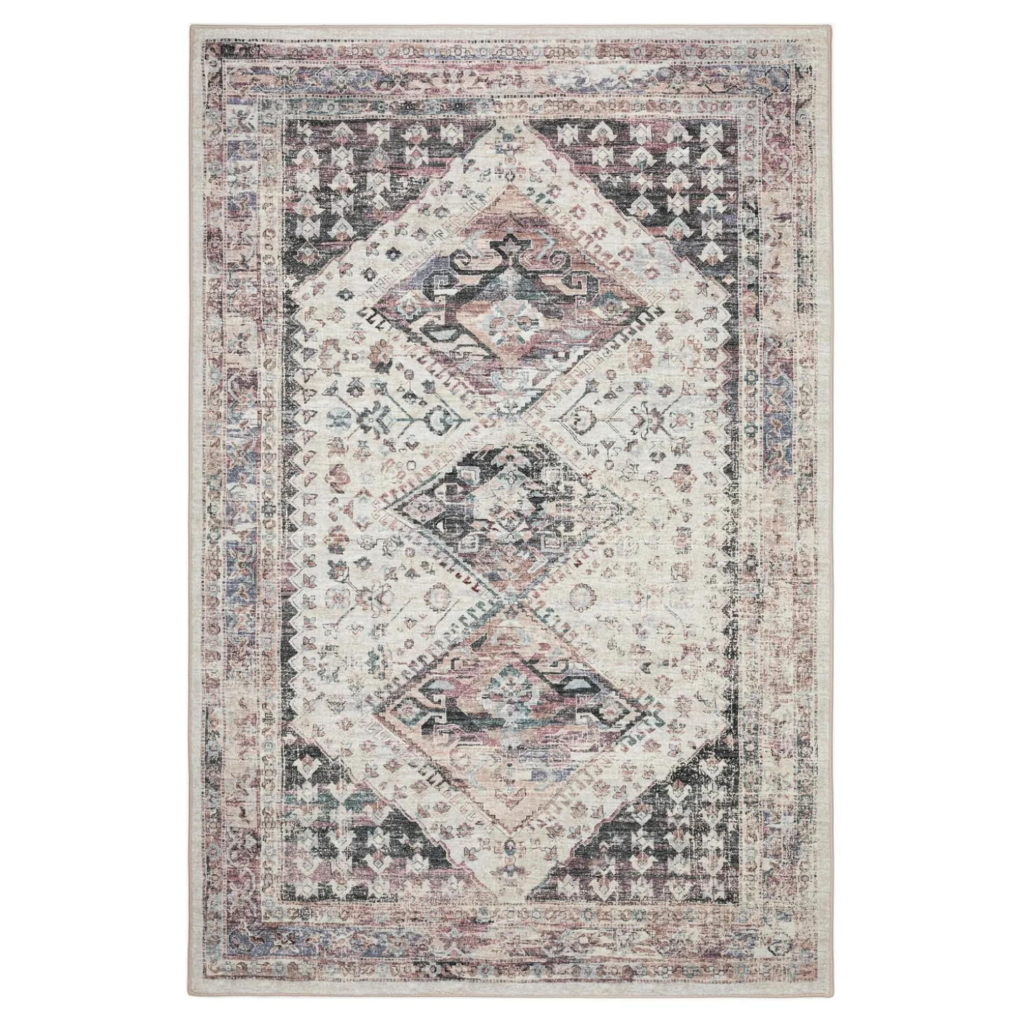 Area Rugs>Plow & Hearth Indoor/Outdoor Graves Mill Harlequin Rug, 2'6" x 10' Runner