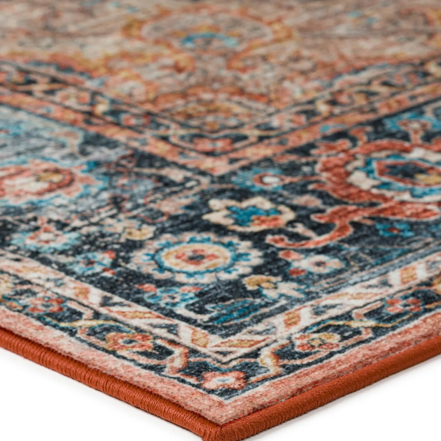 Area Rugs>Plow & Hearth Indoor/Outdoor Graves Mill Medallion Rug, 2'6" x 8' Runner