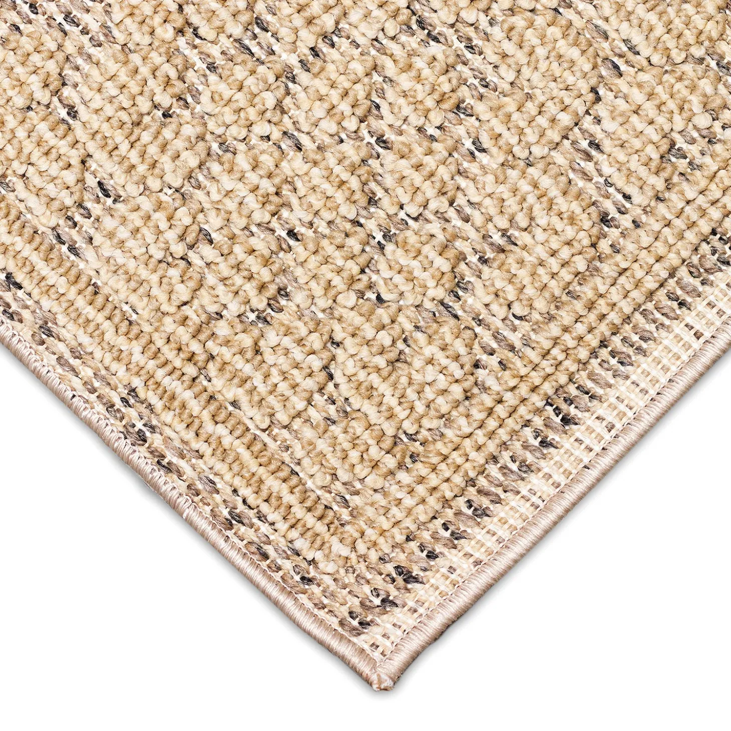 Area Rugs>Plow & Hearth Indoor/Outdoor Kitty Hawk Border Rug, 6'9" x 9'4"