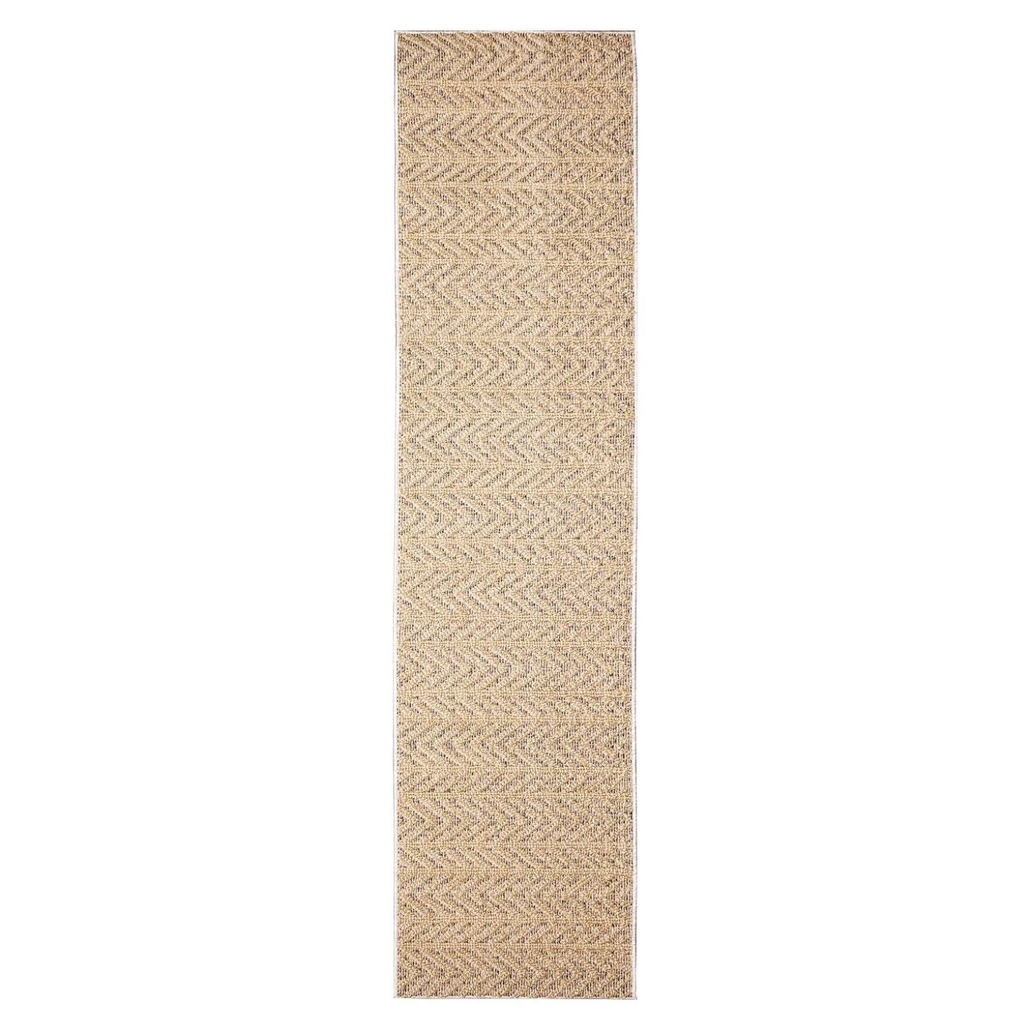 Area Rugs>Plow & Hearth Indoor/Outdoor Kitty Hawk Chevron Rug, 5'3" x 7'3" Silver