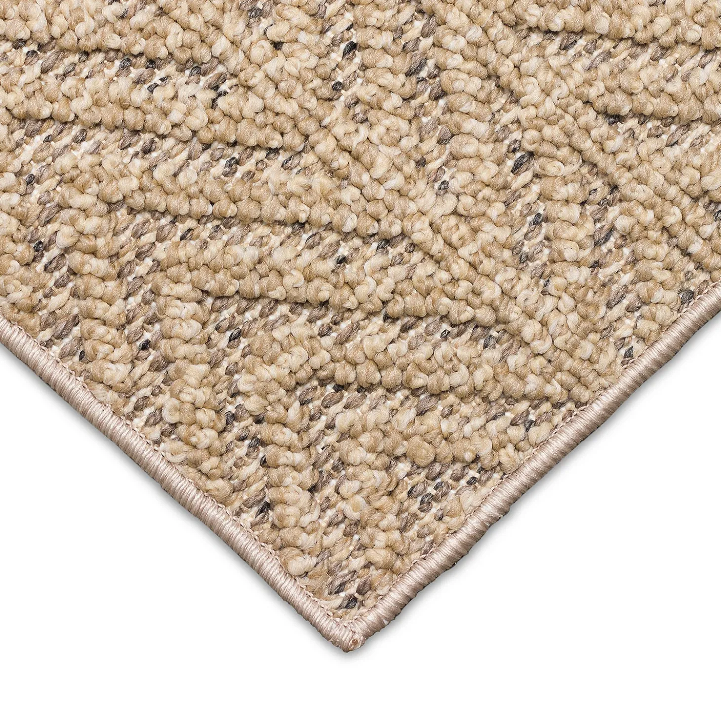 Area Rugs>Plow & Hearth Indoor/Outdoor Kitty Hawk Chevron Rug, 5'3" x 7'3" Silver