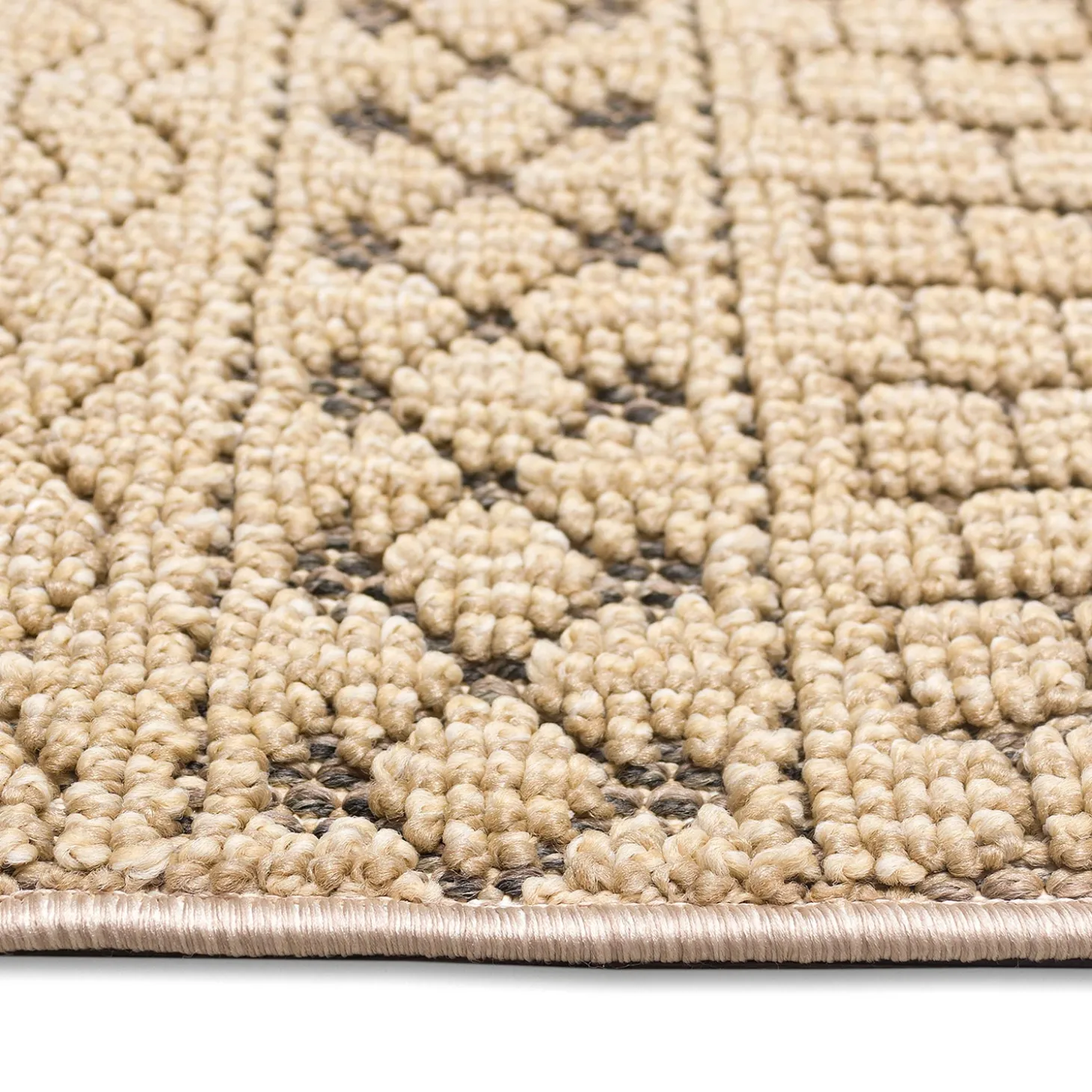 Area Rugs>Plow & Hearth Indoor/Outdoor Kitty Hawk Striped Rug, 5'3" x 7'3"