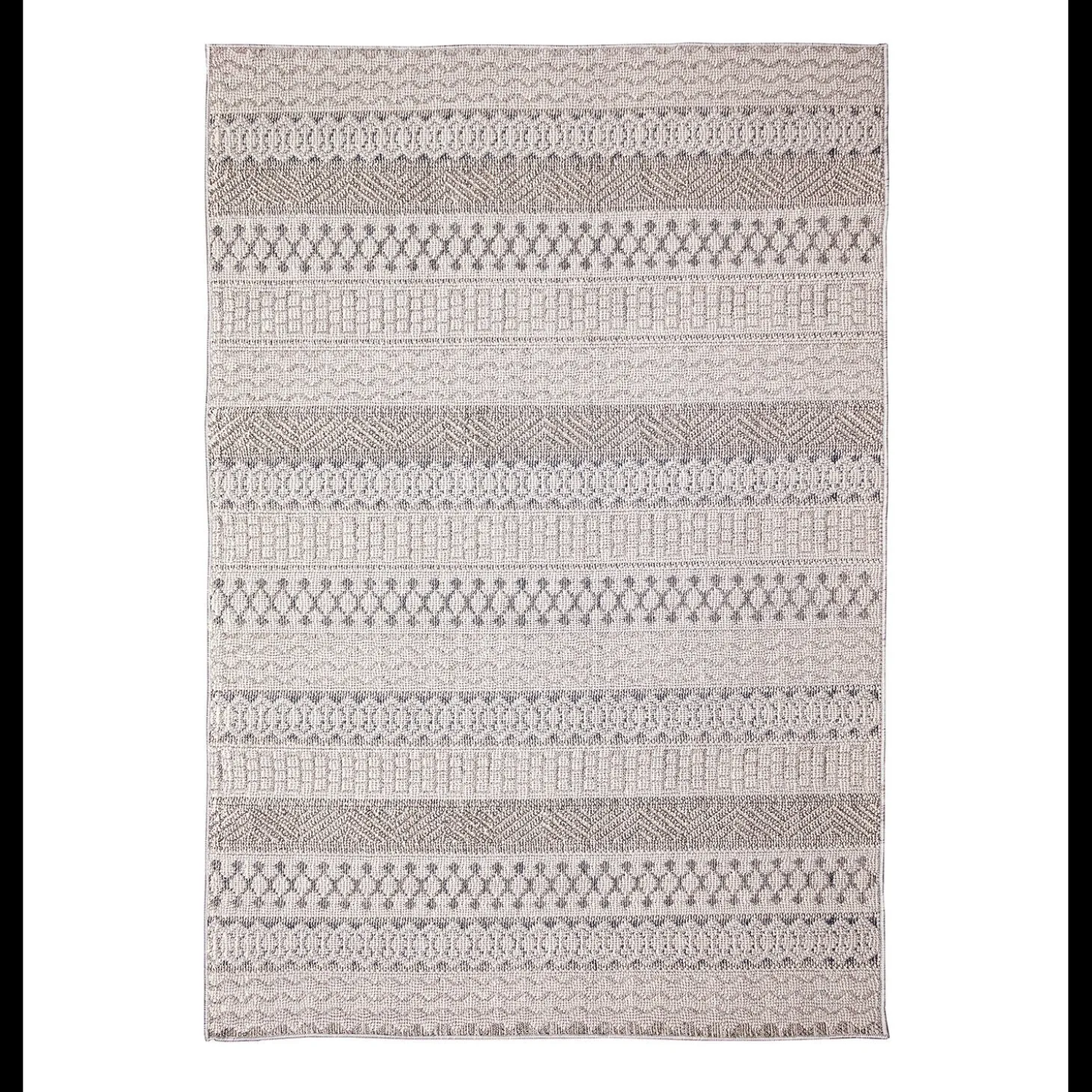 Area Rugs>Plow & Hearth Indoor/Outdoor Kitty Hawk Striped Rug, 5'3" x 7'3"