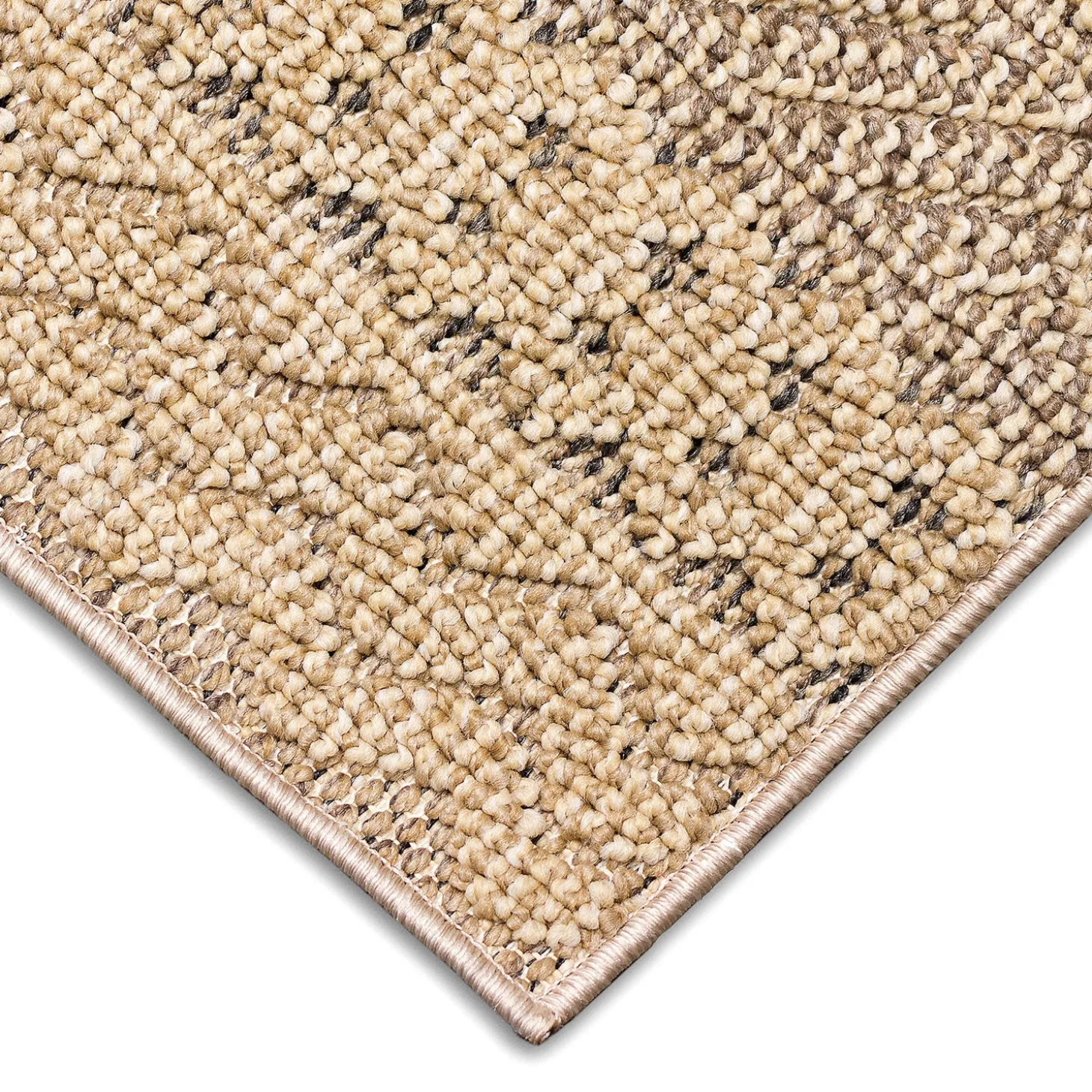 Area Rugs>Plow & Hearth Indoor/Outdoor Kitty Hawk Striped Rug, 6'6" x 9'4" Silver