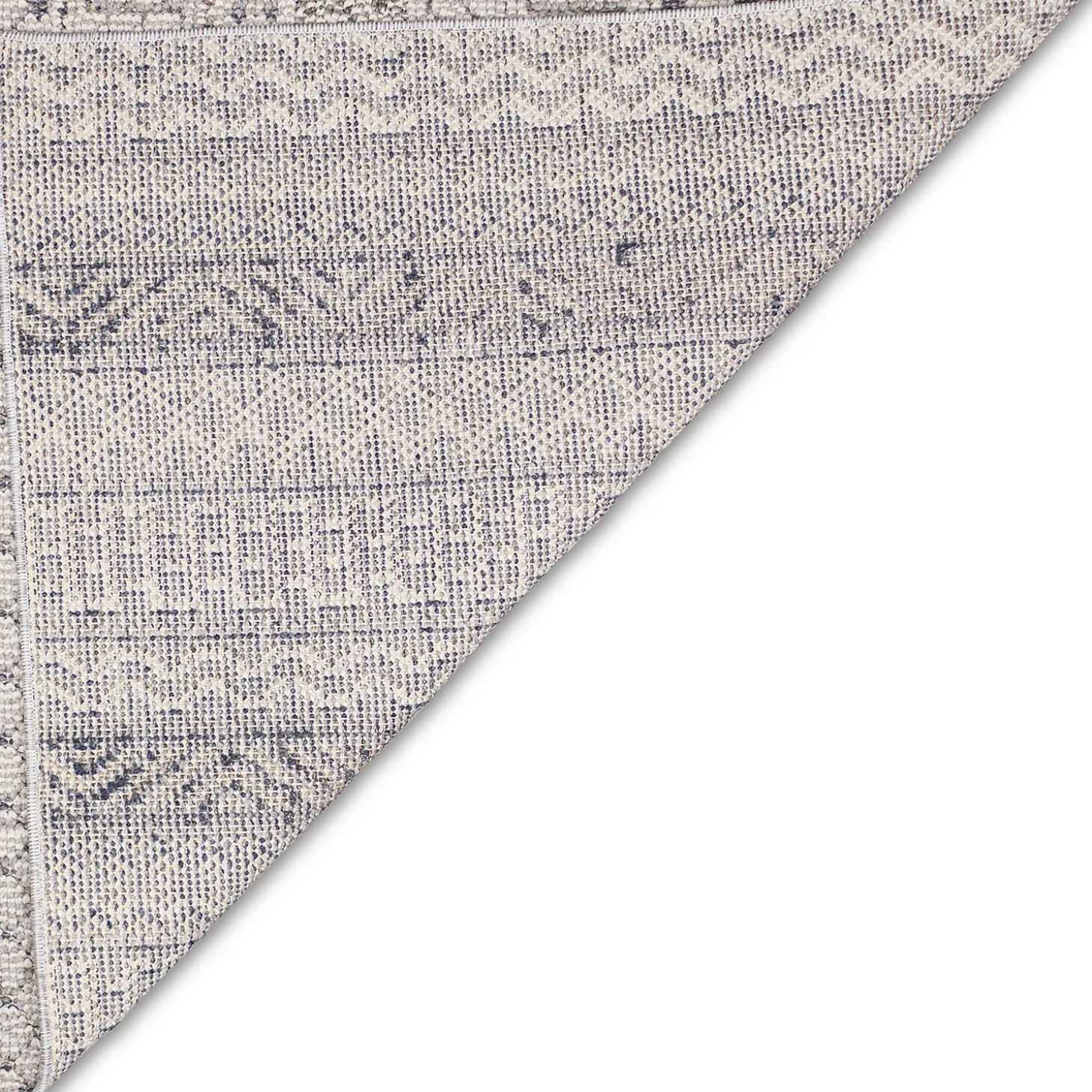 Area Rugs>Plow & Hearth Indoor/Outdoor Kitty Hawk Striped Rug, 6'6" x 9'4" Silver