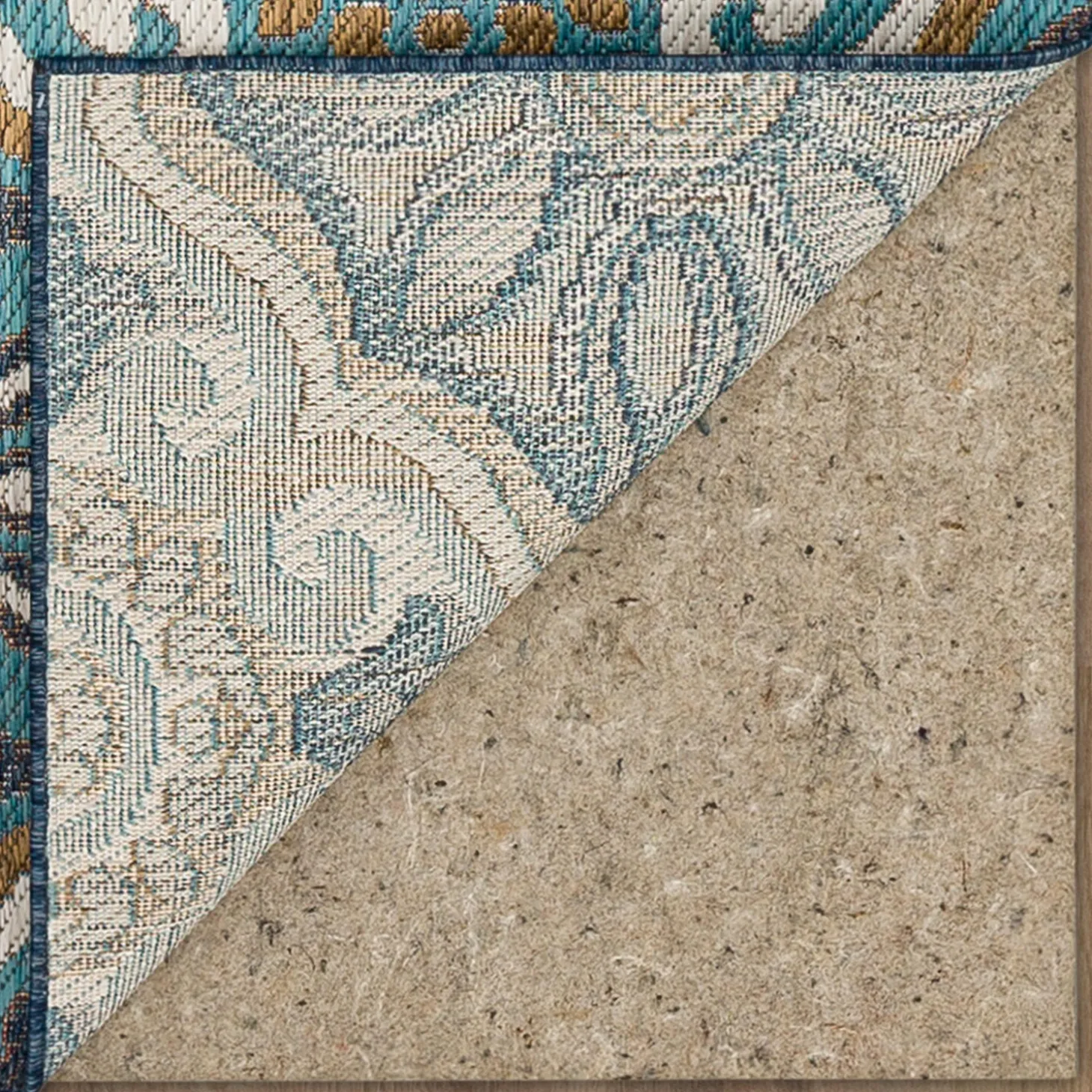 Area Rugs>Plow & Hearth Indoor/Outdoor La Grange Tile Polypropylene Rug, 4' x 5'6"