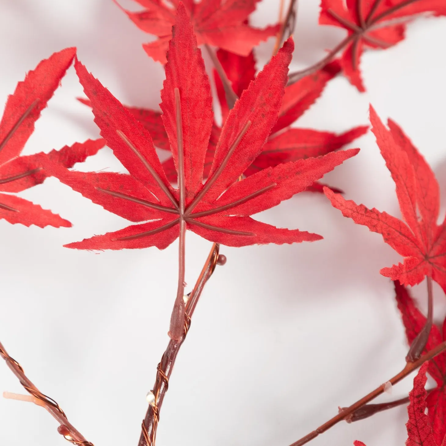 Faux Flowers & Plants | Lighted Trees & Garlands>Plow & Hearth Indoor/Outdoor Lighted Japanese Maple Tree Branches, Set of 2