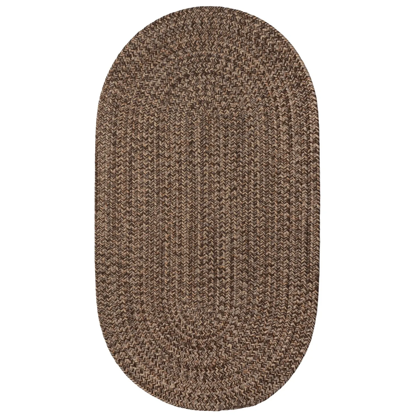 Area Rugs>Plow & Hearth Indoor/Outdoor Oval Pine Creek Braided Polypropylene Rug, 4' x 6'