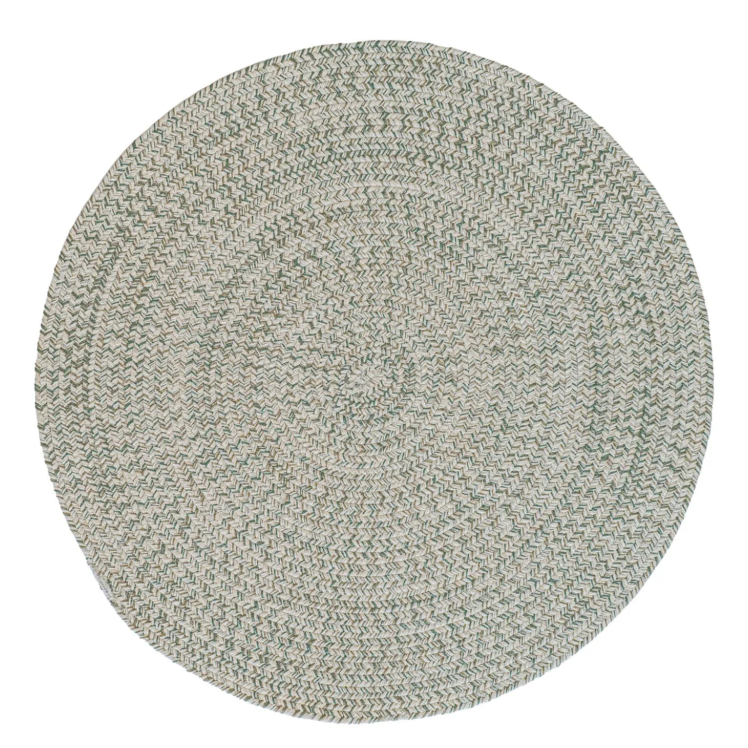 Area Rugs>Plow & Hearth Indoor/Outdoor Oval Pine Creek Braided Polypropylene Rug, 5'6" Round